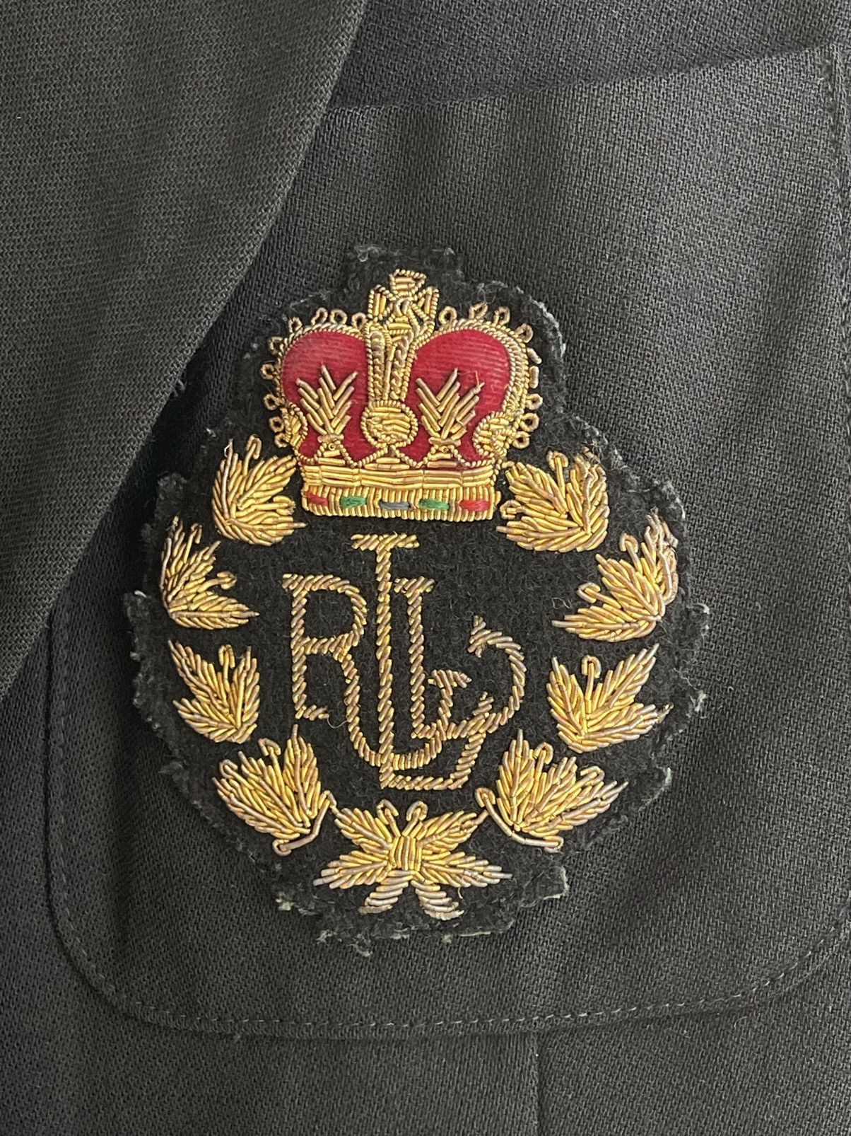 Lauren Ralph Lauren LRL Crown Crest Logo Double Breasted Wool Blazer Jacket 90s Size M / US 6-8 / IT 42-44 - 5 Thumbnail