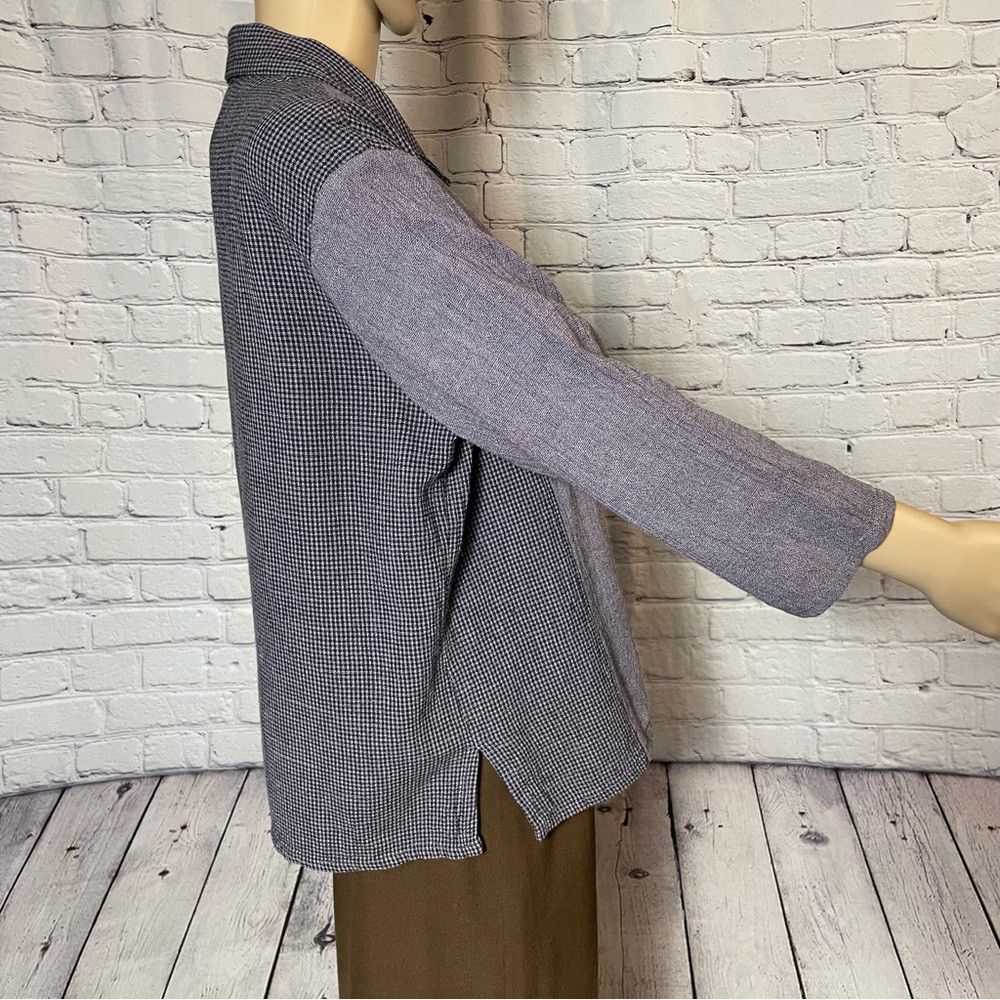 Coldwater Creek Coldwater Creek Rayon Cotton Crinkle Button Down 3/4 Sleeve Size L / US 10 / IT 46 - 4 Thumbnail