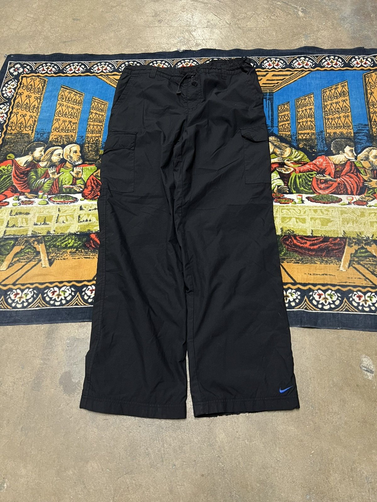 Nike Black Nike track pants cargo size small baggy y2k skater Size US 32 / EU 48 - 9 Thumbnail