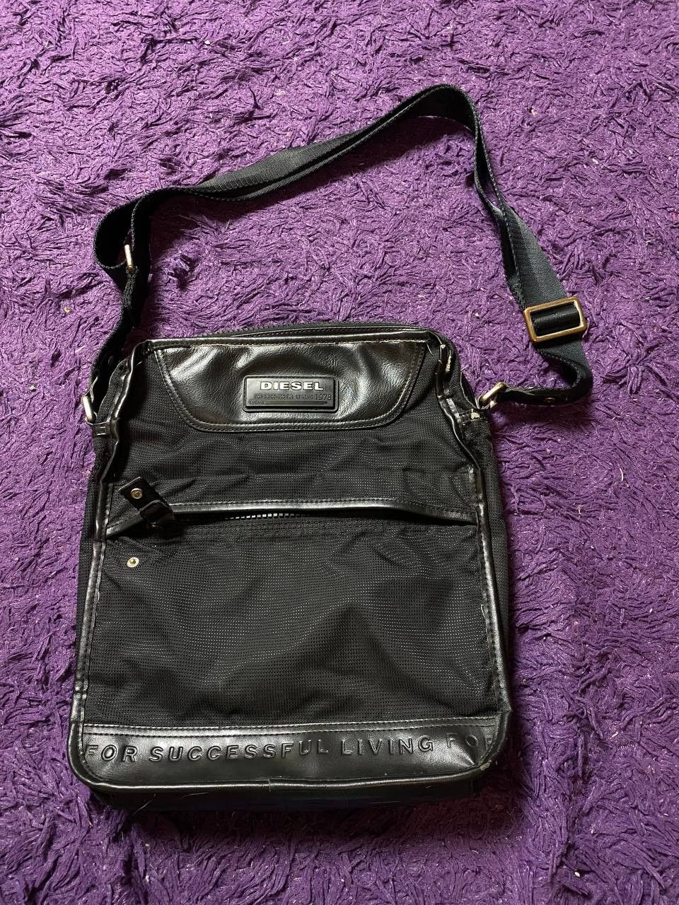 Diesel One Size Black Bag DIESEL logo Y2K Size ONE SIZE - 6 Thumbnail