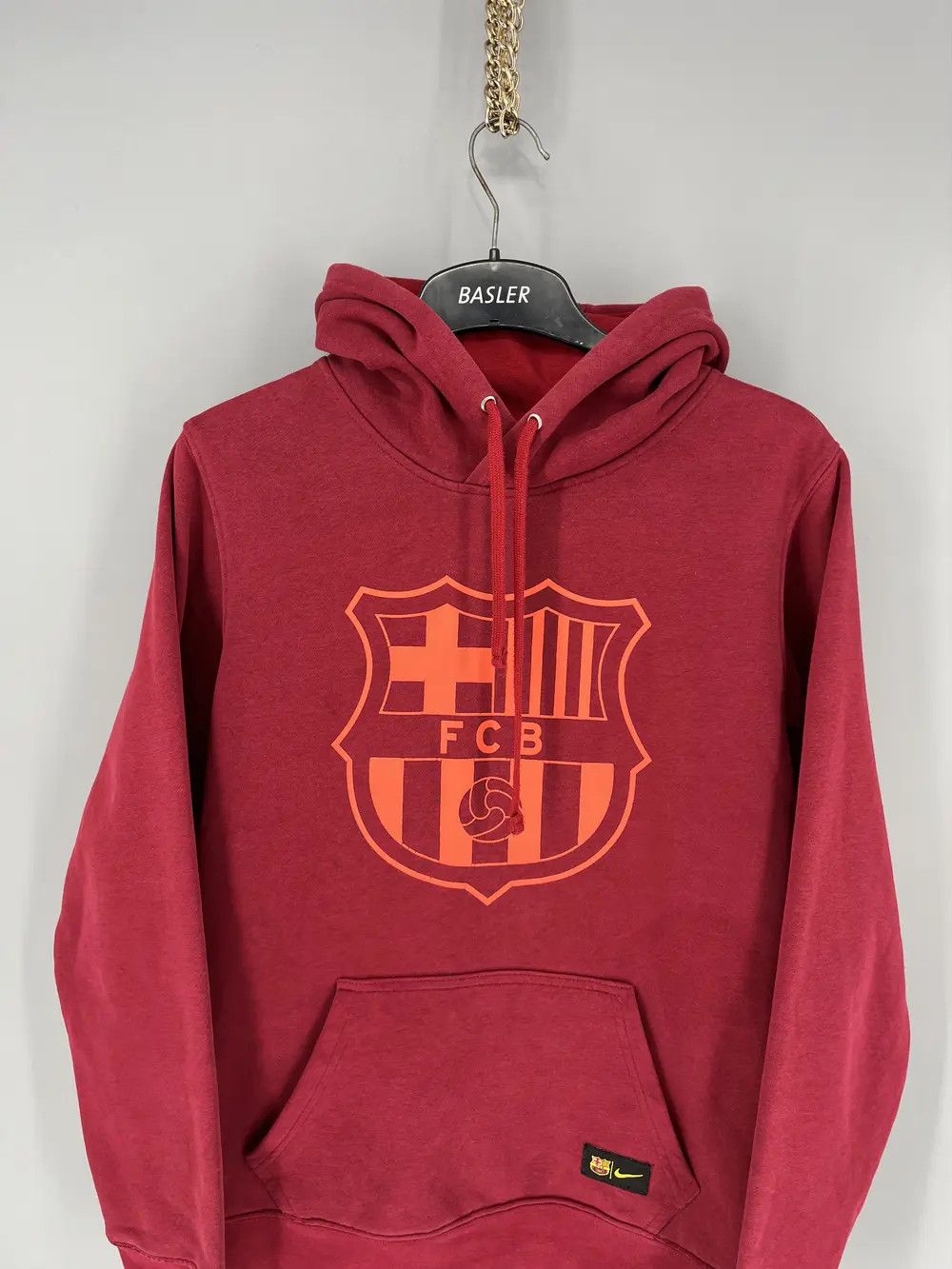 Nike × Vintage Vintage Nike FCB Barcelona Big Logo Y2k Hoodie Size US M / EU 48-50 / 2 - 5 Thumbnail