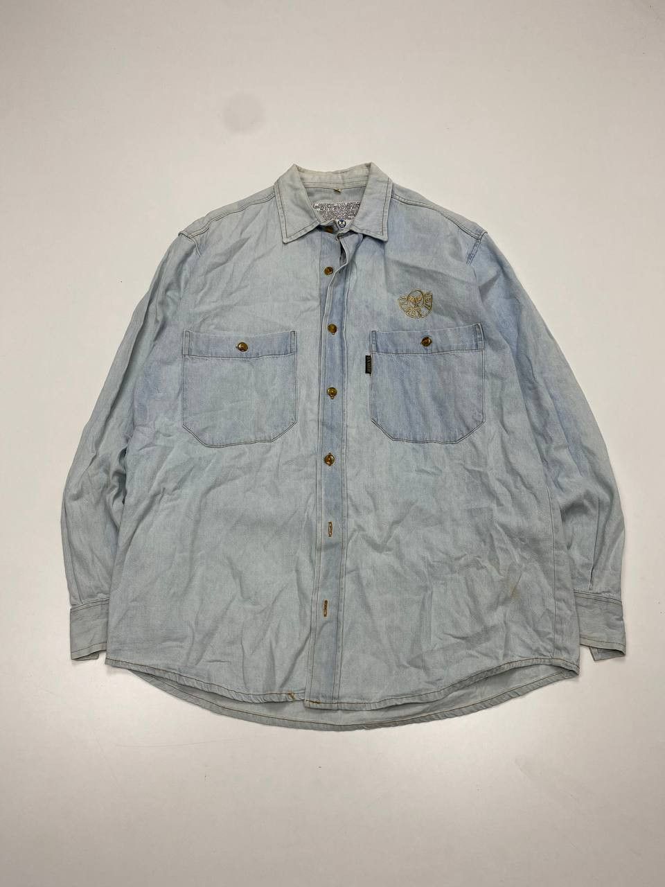 Avirex Avirex USA Light Blue Denim Shirt Vintage 90s Men M Size US M / EU 48-50 / 2 - 1 Thumbnail