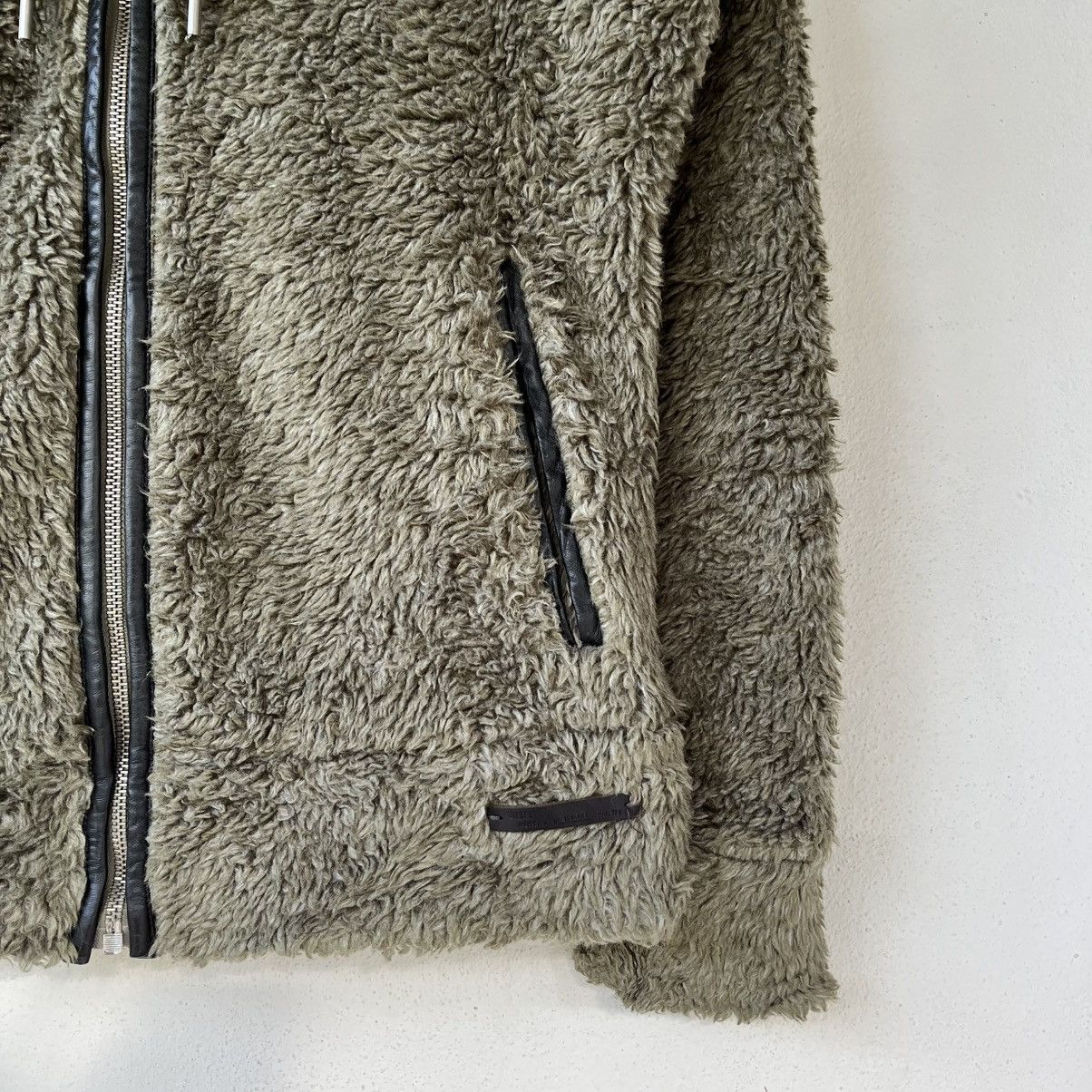 Diesel Diesel Made in Italy Fuzzy Boa Hoodie Olive Green Y2K Size US S / EU 44-46 / 1 - 8 Thumbnail