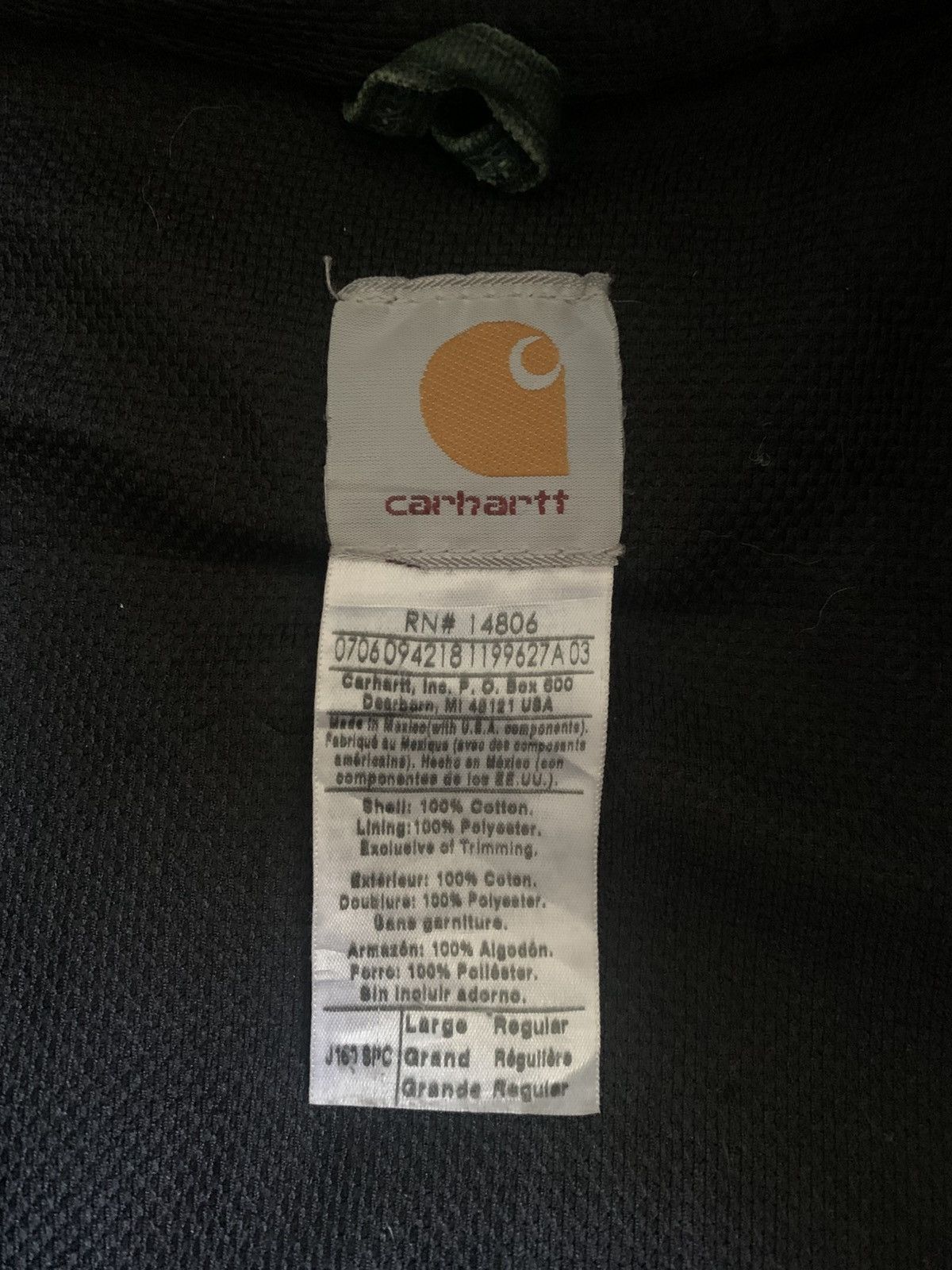Carhartt Carhartt Green OG Active Jacket (L) Size US L / EU 52-54 / 3 - 6 Thumbnail