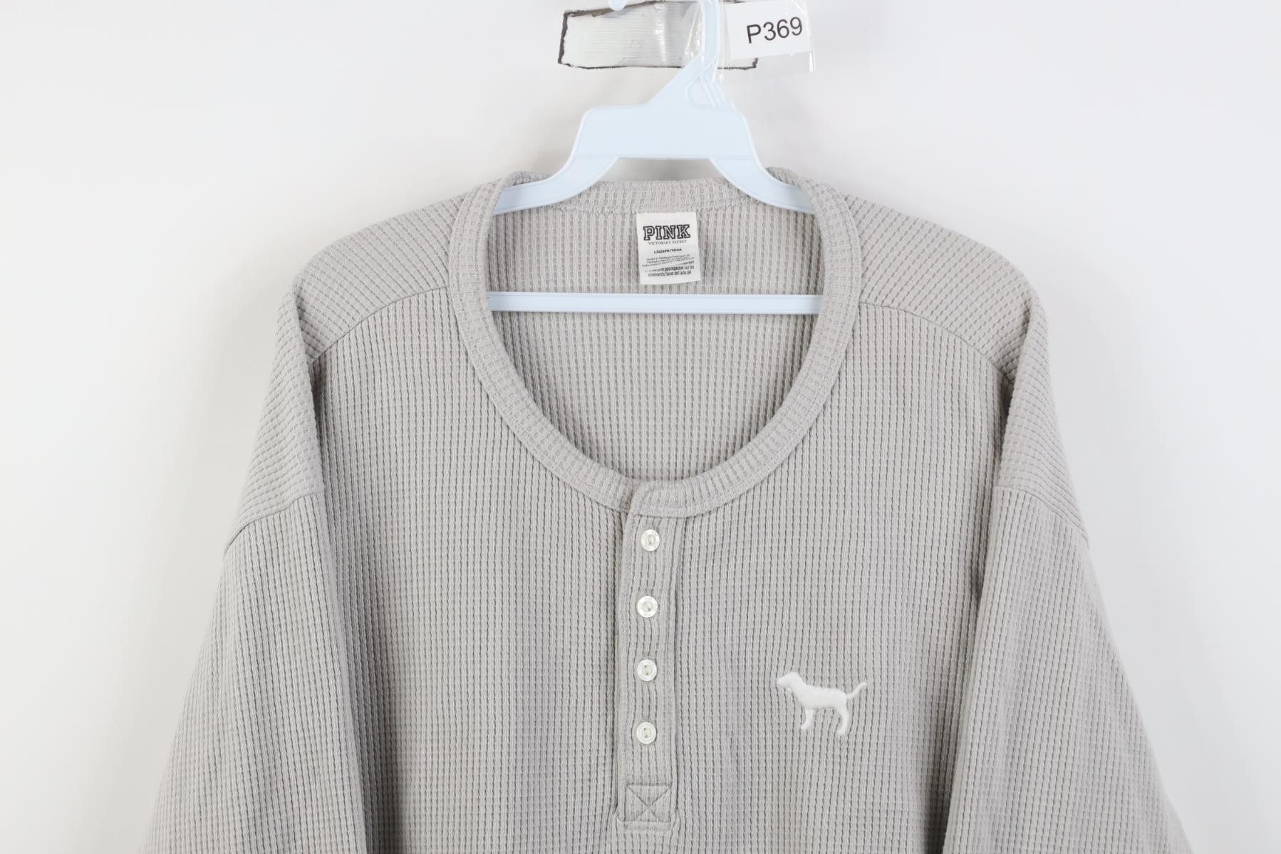 Victoria's Secret Vintage Y2K Pink Victoria's Secret Knit Henley T-Shirt Size L / US 10 / IT 46 - 2 Thumbnail