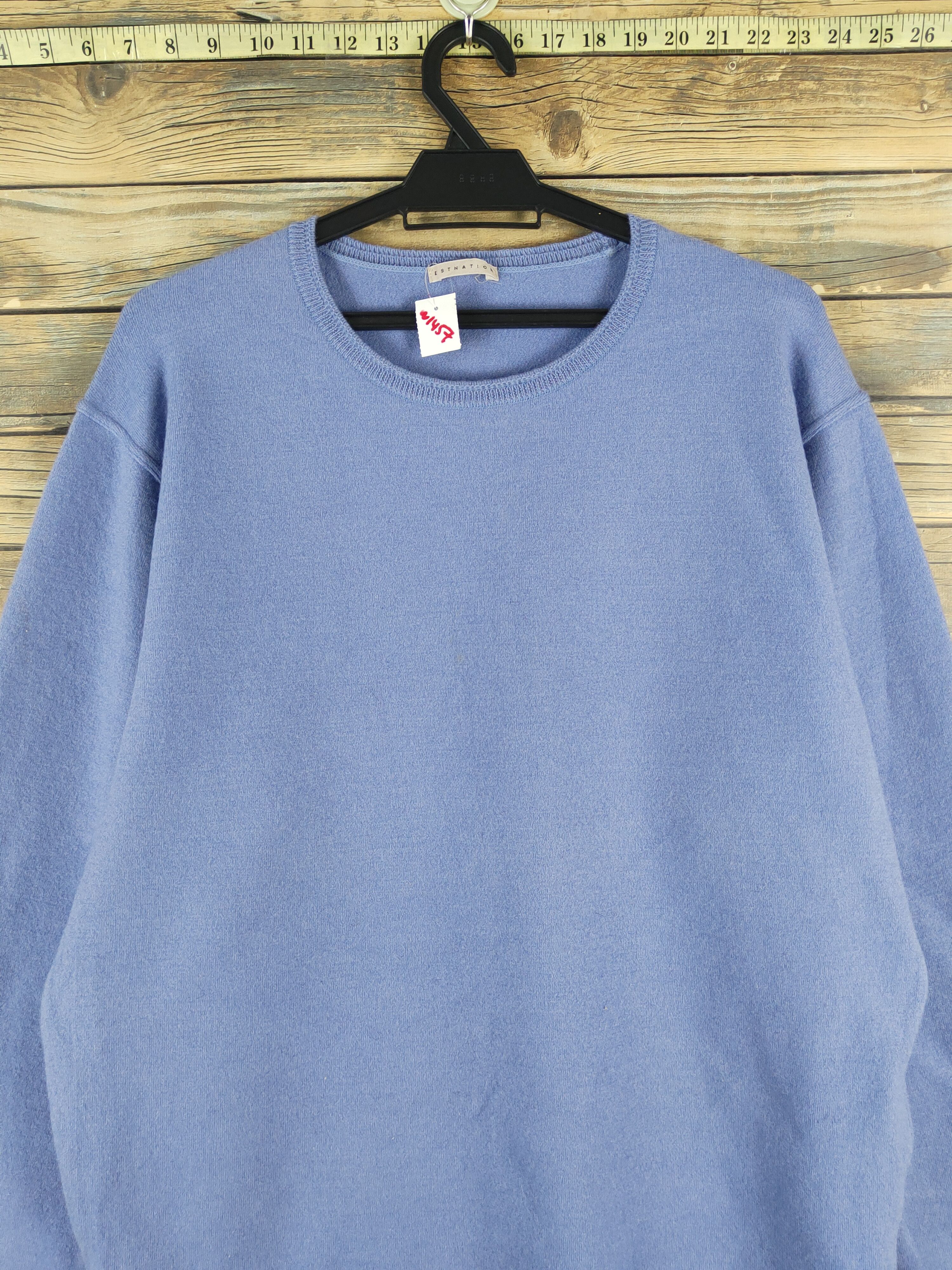 Japanese Brand Eastnation Blue plain shirts #W1457 Size US M / EU 48-50 / 2 - 2 Thumbnail