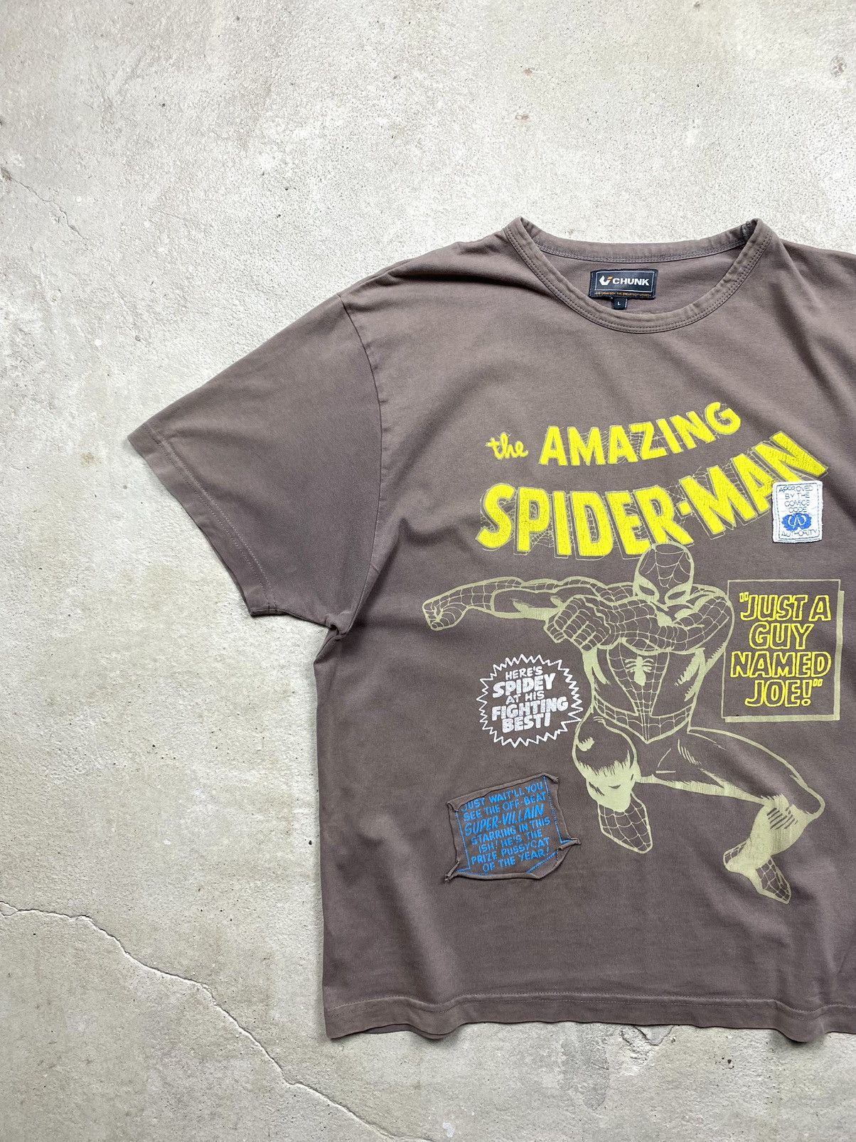 Marvel Comics Vintage 90-00’s Spider Man Chunk T Shirt Humor Funny Size US L / EU 52-54 / 3 - 3 Thumbnail
