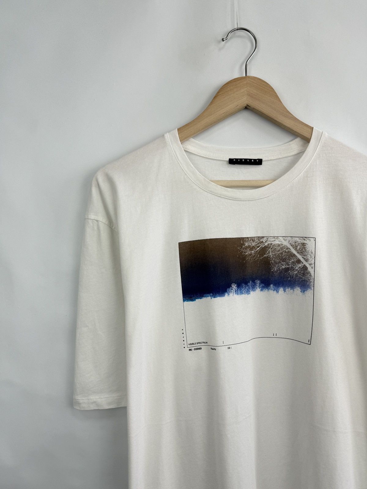 Sisley 🇺🇸 Y2K Sisley Avant Gard Art Asymmetrical T-Shirt Rare Size US XL / EU 56 / 4 - 2 Thumbnail