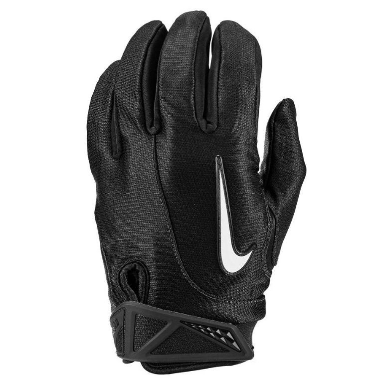 Nike Nike Adult Black Sideline Football Gloves Sheepskin Leather Size 44 - 3 Thumbnail