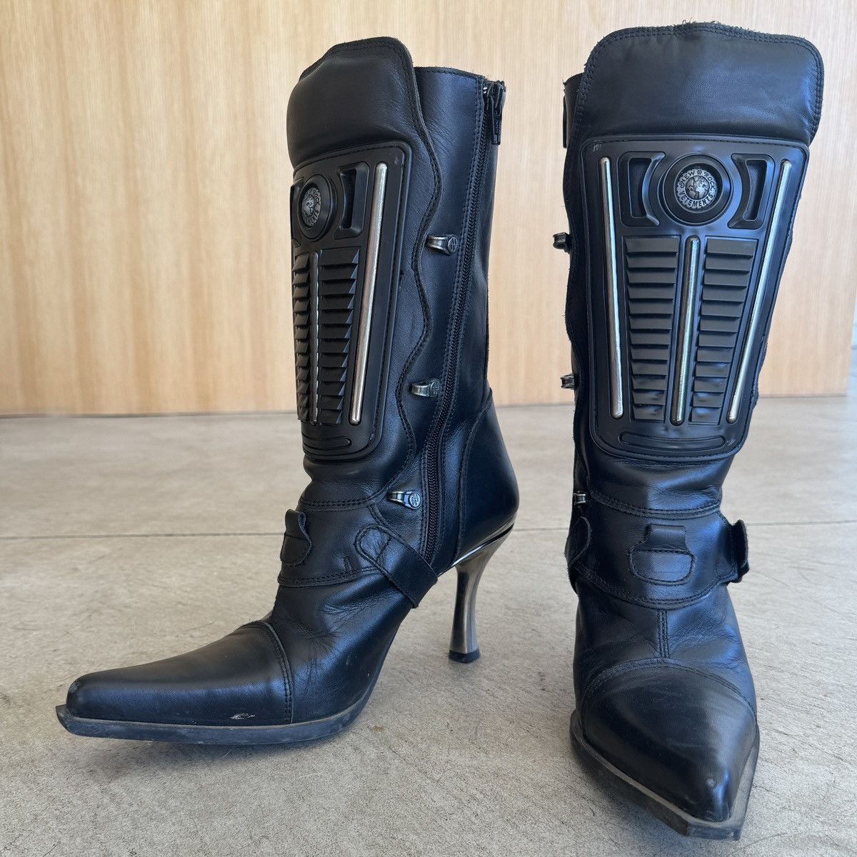 New Rock × Vetements Vetements x New Rock Leather Biker Boot Size US 8 / IT 38 - 10 Thumbnail