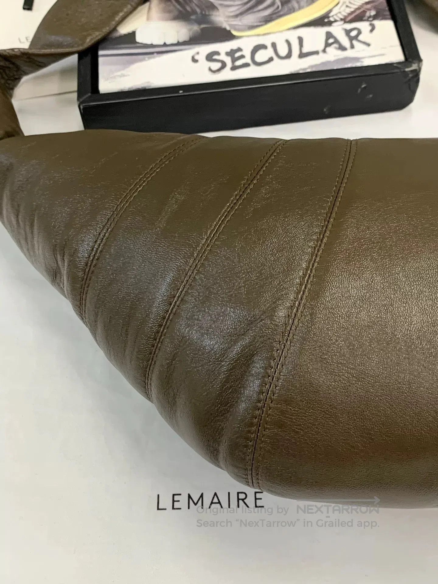 Lemaire Lemaire Medium Croissant Bag Dark Tobacco. Size ONE SIZE - 9 Thumbnail