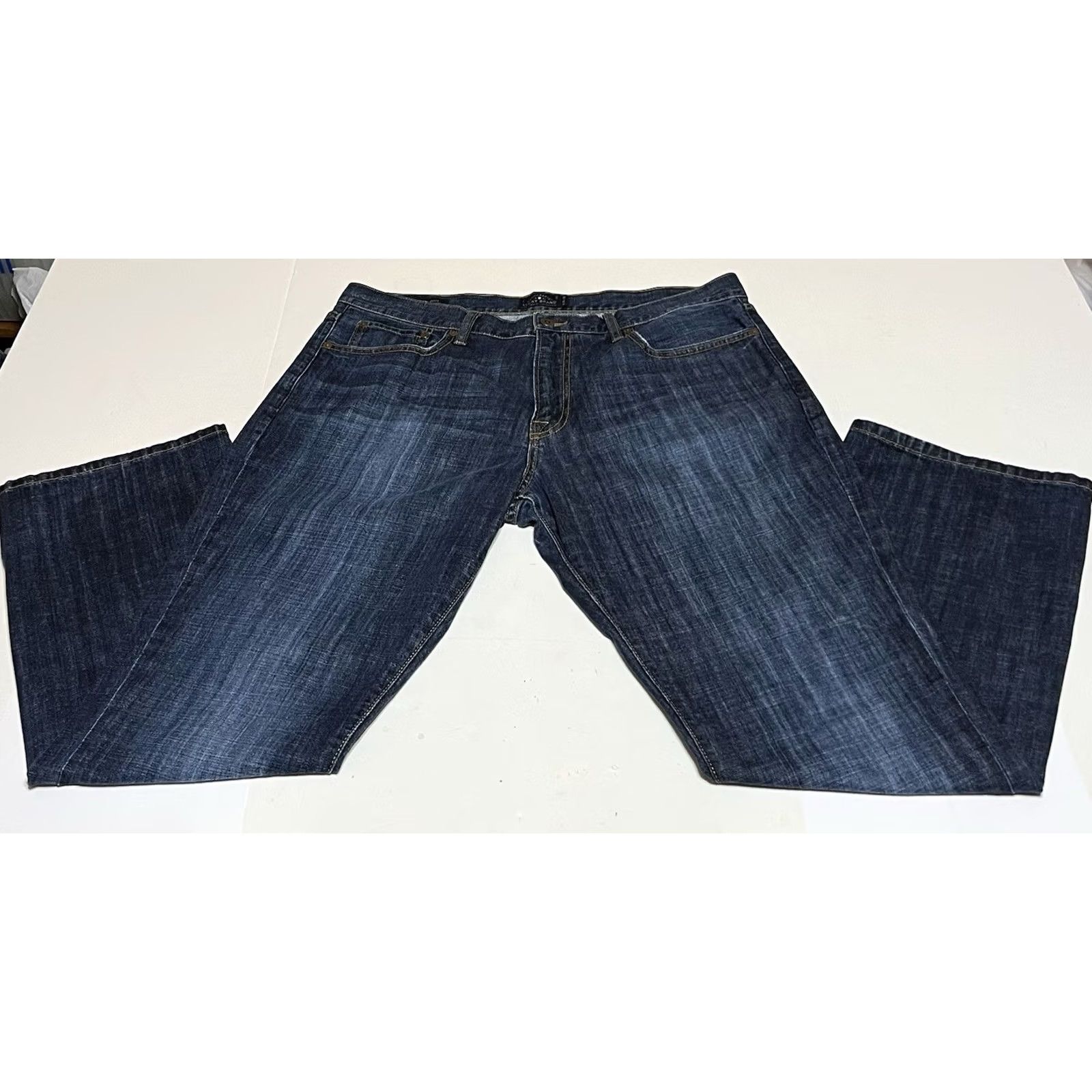 Lucky Brand Lucky Brand 221 Original Boot Jeans Mens 38 x 32 38x31 Blue Whiskered Cowboy Denim Regular 5-Pocket Zipper Button Logo Vintage? No Size US 38 / EU 54 - 2 Thumbnail