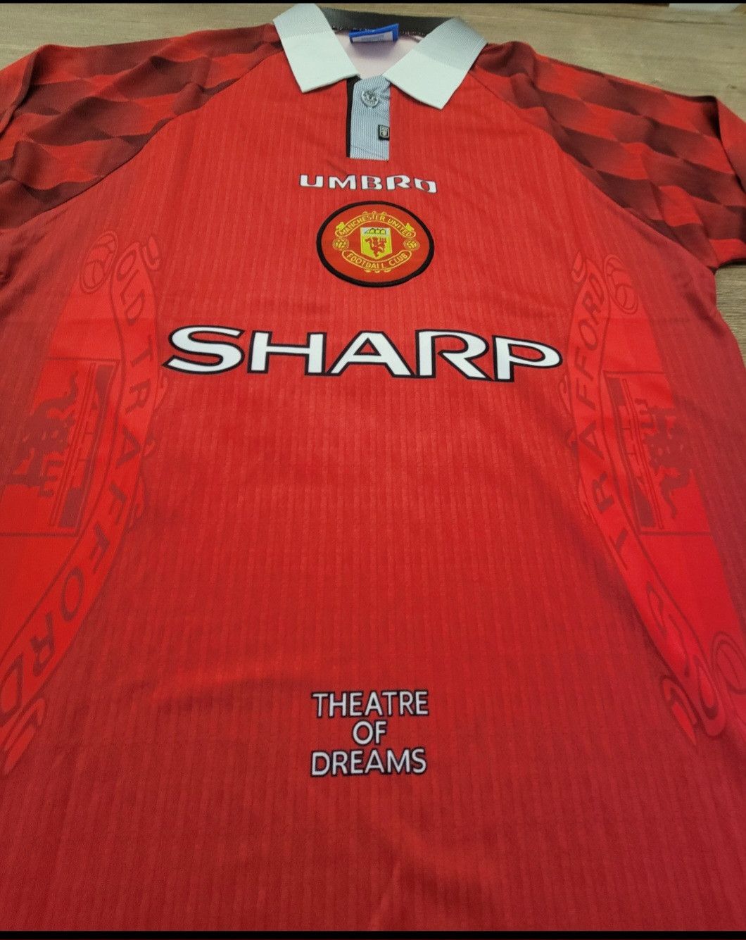 Other 1996-1997 manchester 10 Beckham Jersey retro soccer Size US L / EU 52-54 / 3 - 6 Thumbnail