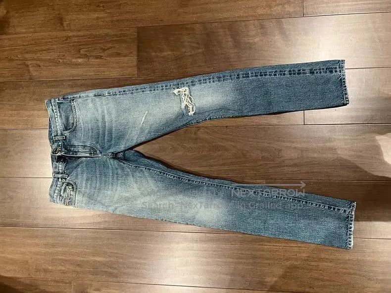 Yves Saint Laurent YSL SLP D02 Distressed Denim Jeans. Size US 27 - 1 Thumbnail
