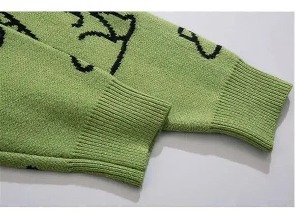 Japanese Brand Harajuku Fashion Knitted Hip Hop Dinosaur Size US S / EU 44-46 / 1 - 3 Thumbnail