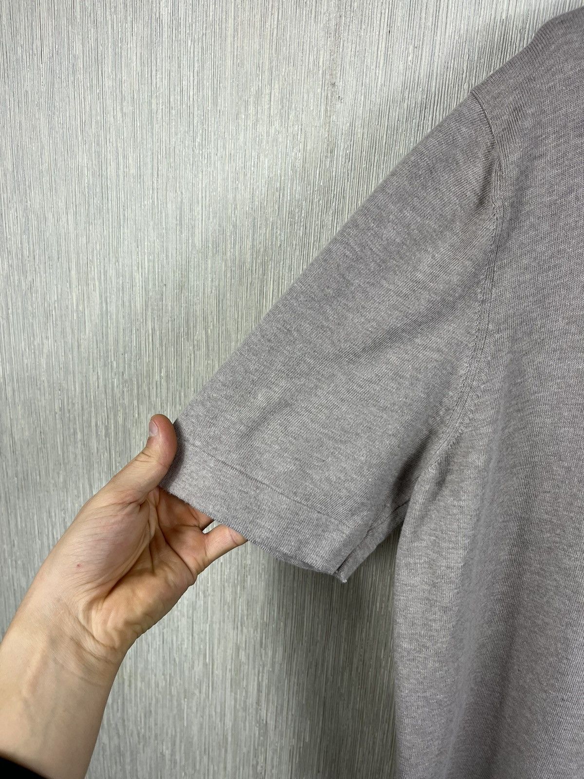 Gran Sasso Gran Sasso cotton button up short sleeve shirt tee cardigan Size US M / EU 48-50 / 2 - 14 Thumbnail