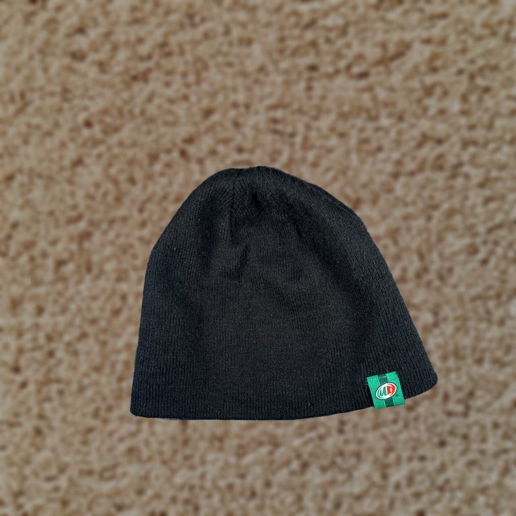 Vintage Mountain Dew Beanie Toque Black 100% Acrylic Knit Hat Beanie Mens One Size Winter 90s Skate USA Shoes? Size ONE SIZE - 1 Thumbnail