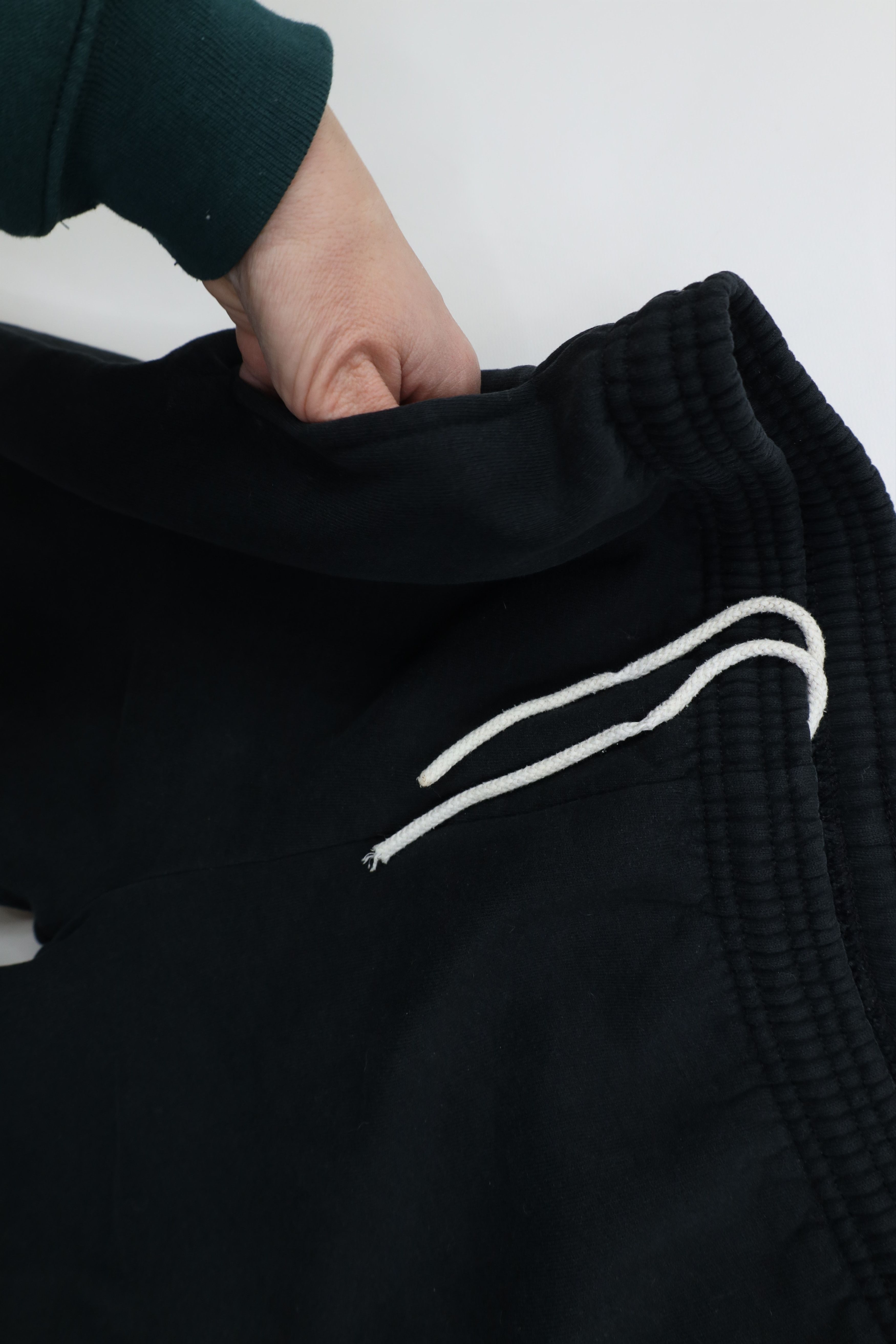 Vintage Vintage 90s Streetwear Blank Sweatpants Joggers Black USA Size US 36 / EU 52 - 7 Thumbnail