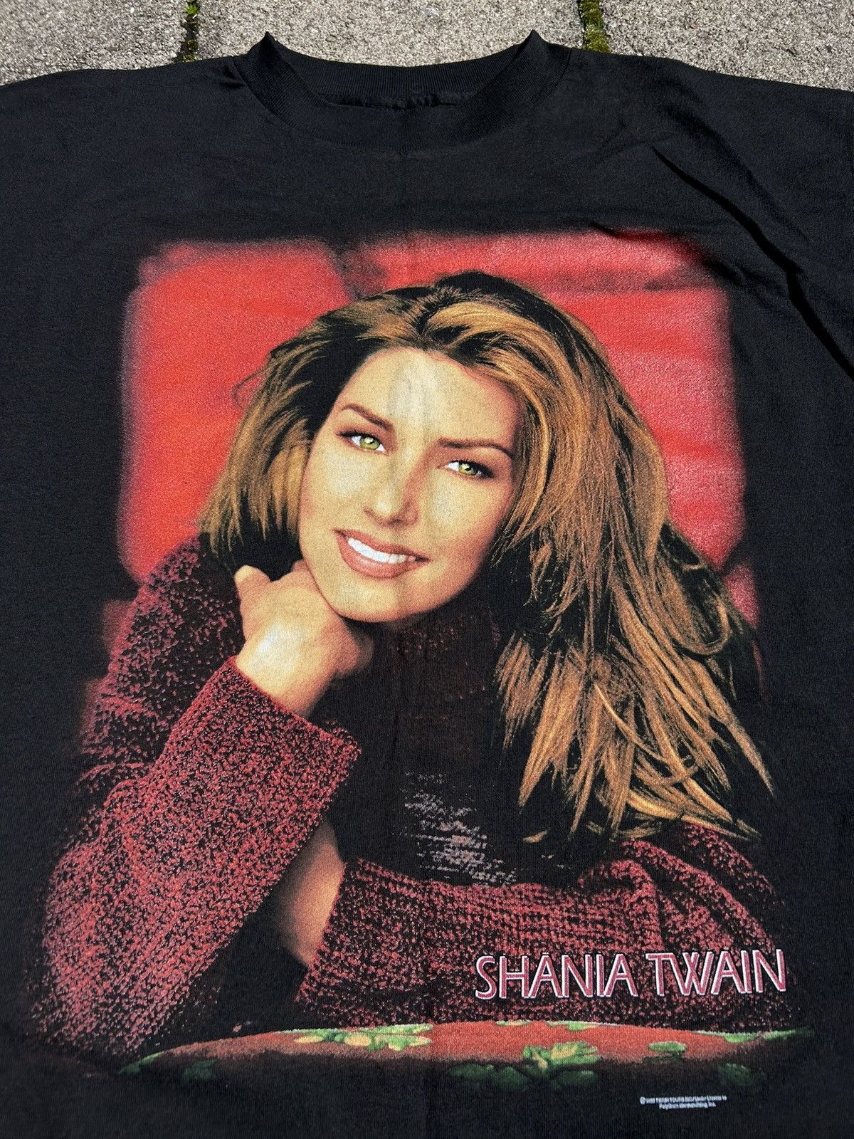 Vintage 90s Shania Twain Country Music T Shirt RARE