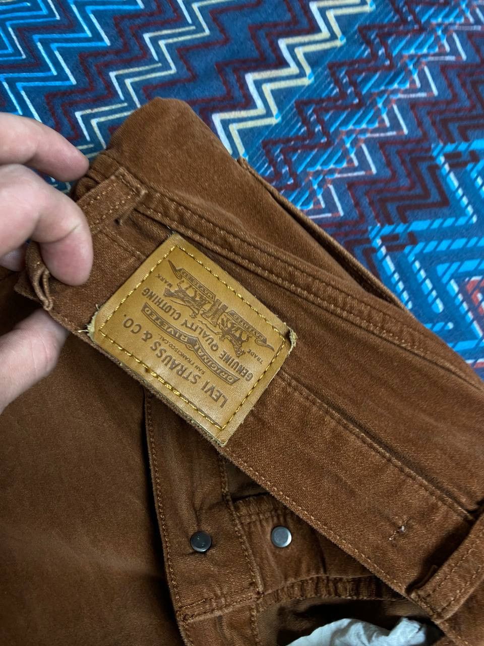 Levi's vintage denim pants brown Levi's premium Y2K streetwear Size US 31 - 4 Thumbnail