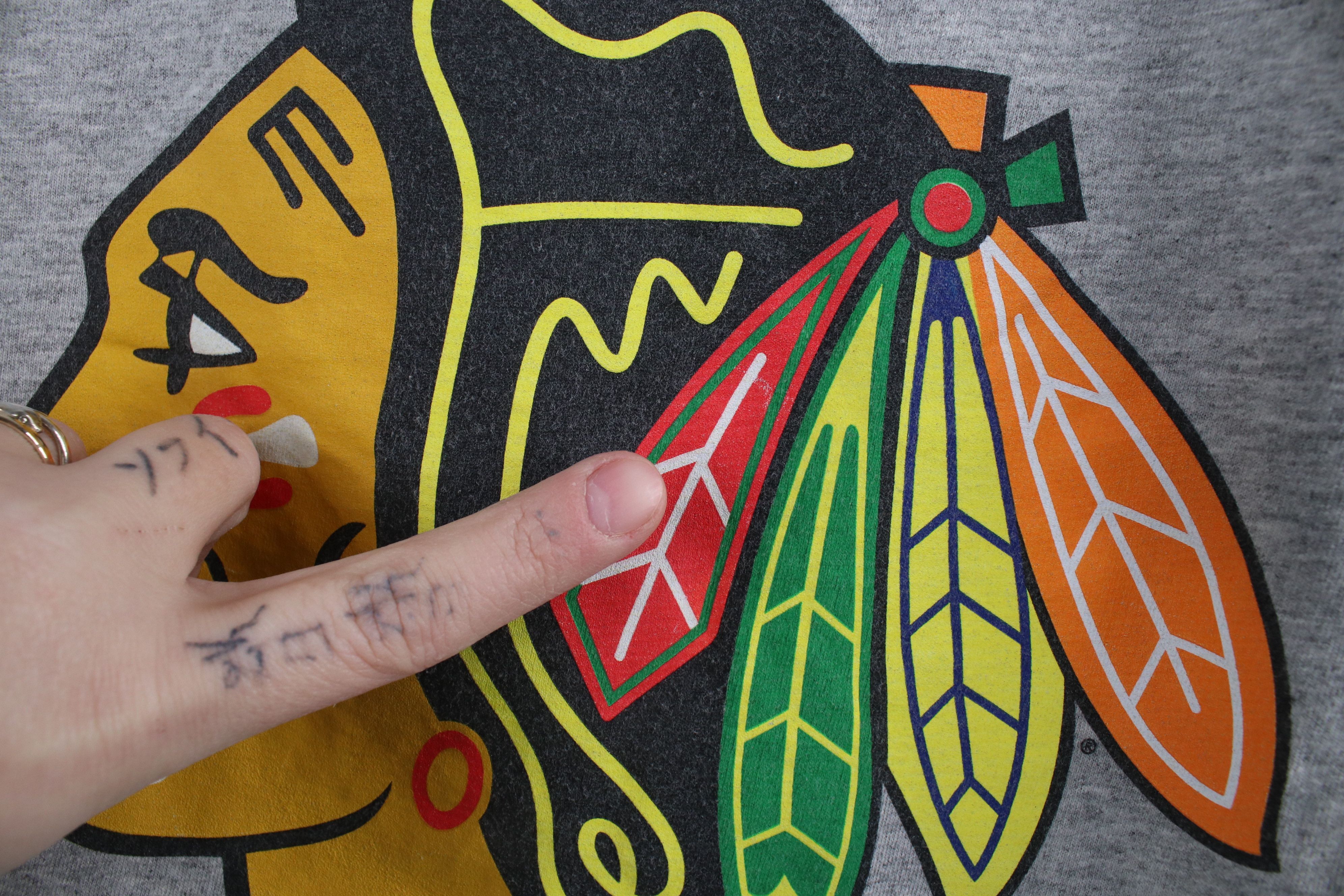 Reebok × Vintage Vintage Reebok Kane Chicago Blackhawks Hockey Jersey T-Shirt Size US L / EU 52-54 / 3 - 6 Thumbnail