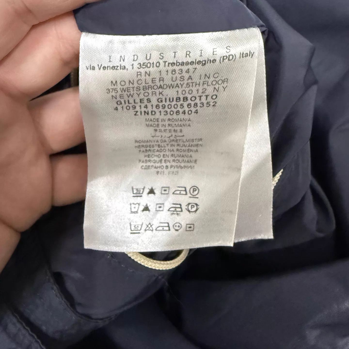 Moncler Moncler Gilles Navy Side Logo Down Jacket 7 95New Size US XXL / EU 58 / 5 - 4 Thumbnail