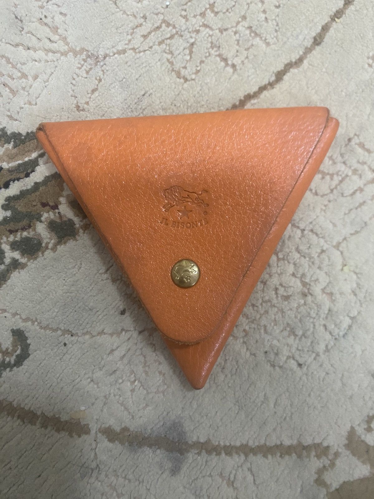 Il Bisonte Il Bisonte Made in Italy Triangular Leather Coin Case Size ONE SIZE - 3 Thumbnail