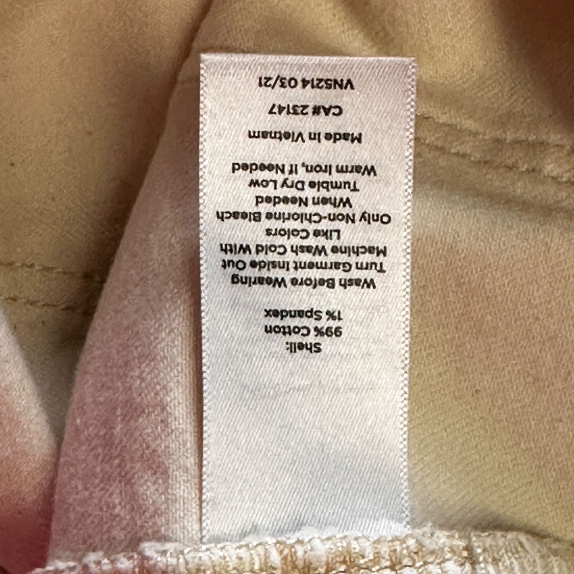 Talbots Talbots Slim Ankle Jeans Womens Size 14 Beige Cotton/Spandex Size 36" / US 14 / IT 50 - 5 Thumbnail