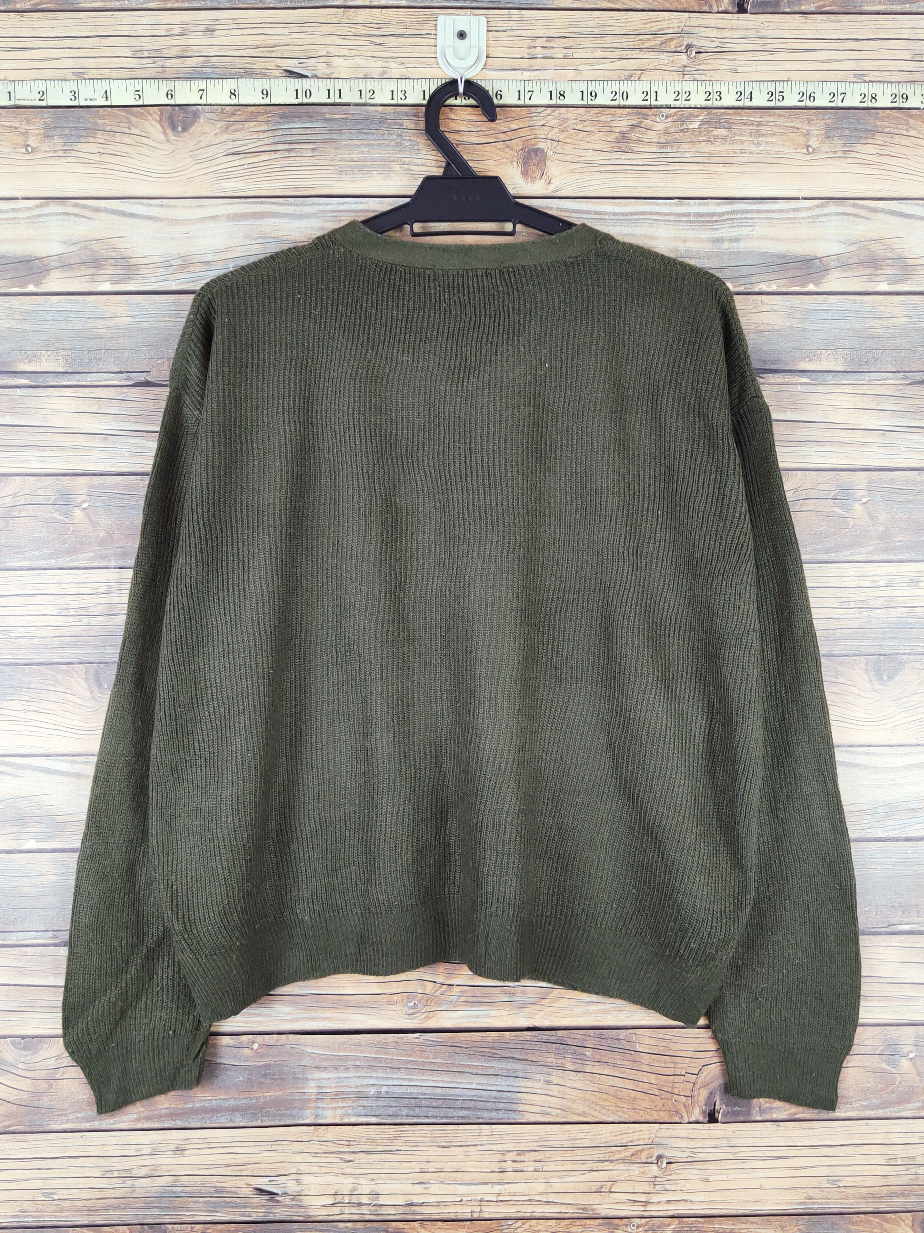 Homespun Knitwear Browny Olive Knitwear Sweatshirts #W988 Size US L / EU 52-54 / 3 - 7 Thumbnail