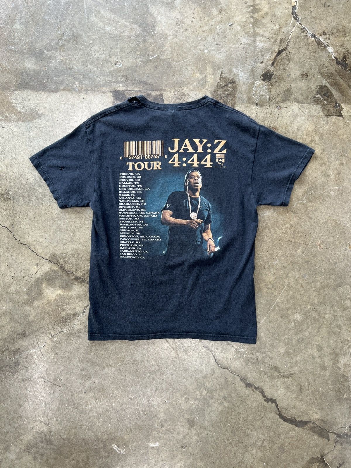Rap Tees × Vintage Jay-Z 4:44 Tour Date Parking Lot Boot Concert Tee Medium Size US M / EU 48-50 / 2 - 2 Thumbnail