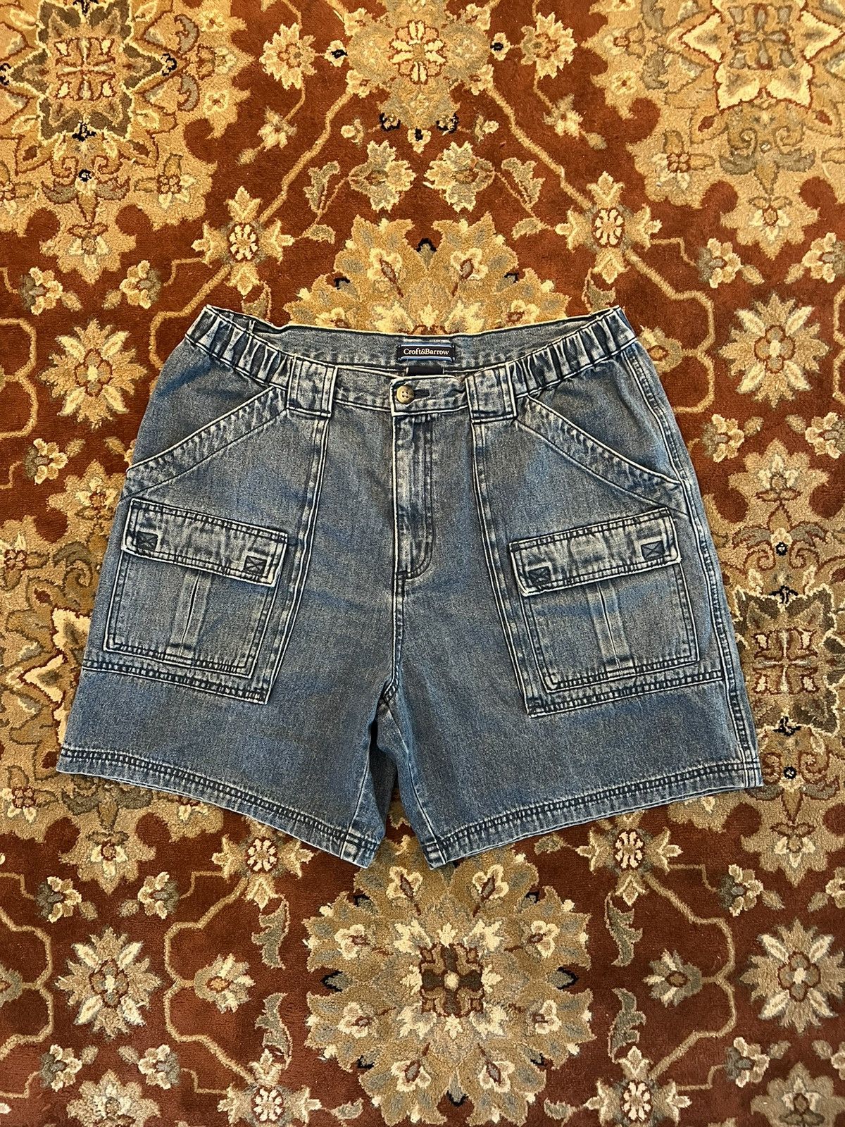 Croft & barrow denim cargo shorts online