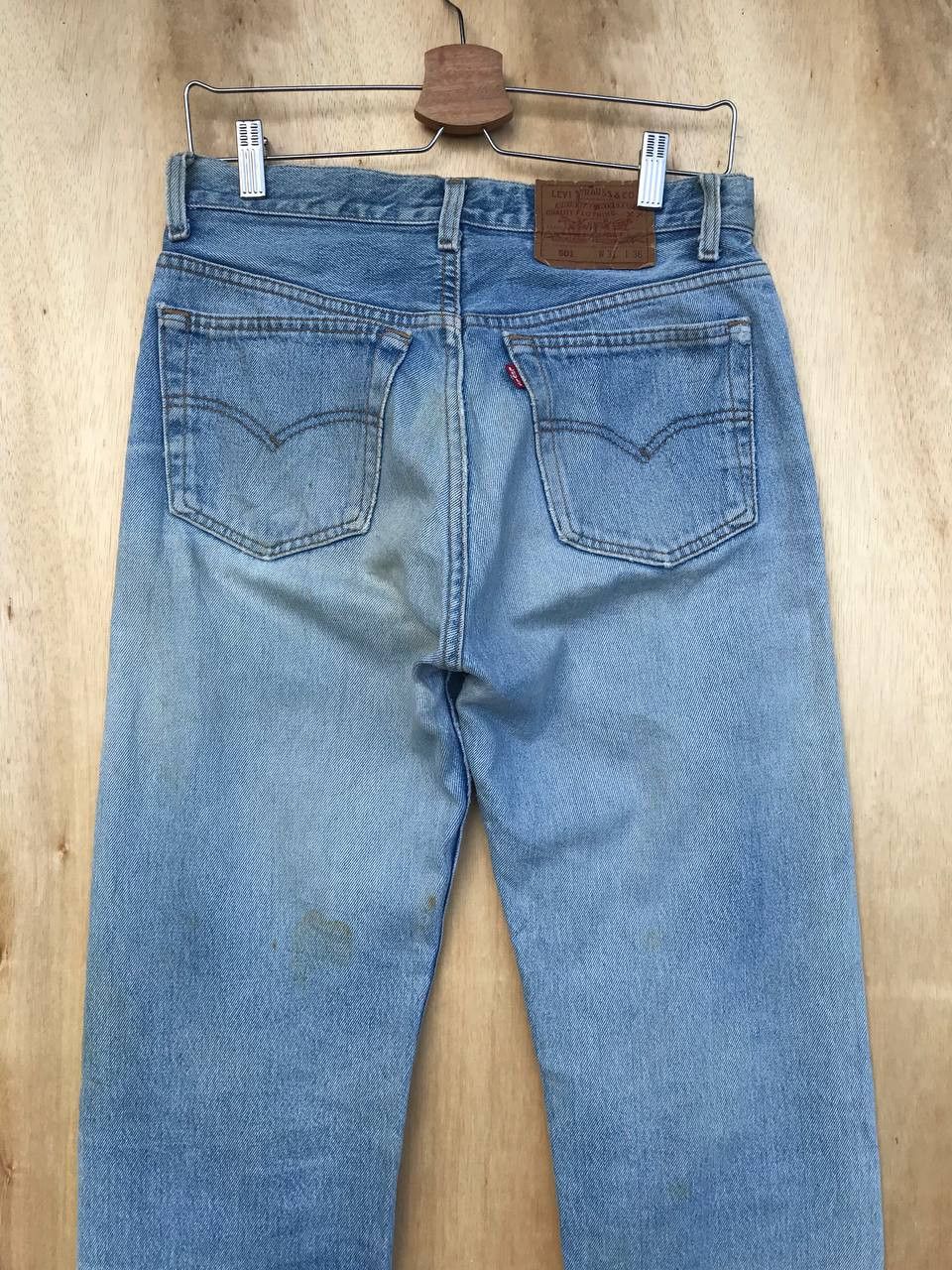 Levi's VINTAGE 1993 LEVIS 501 DIRTY DISTRESSED JEAN W29X32 Size US 29 - 5 Thumbnail