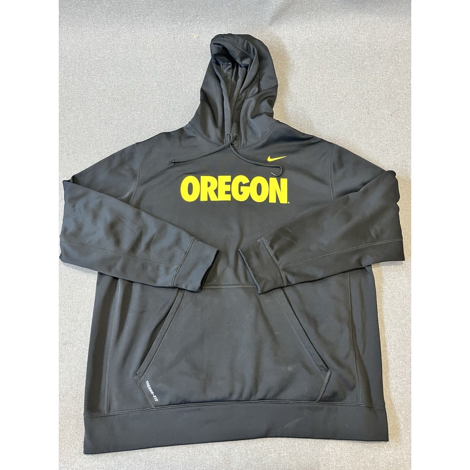Nike Nike Oregon Ducks Hoodie Jacket Black Yellow Long Sleeve 2XL Size US XXL / EU 58 / 5 - 1 Thumbnail