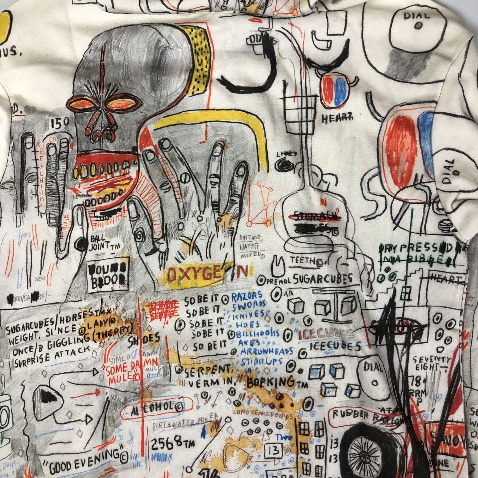 Ev Bravado × H&M × Who Decides War Who Decides War x Basquiat x Ev Bravado Graffiti Hoodie Size US S / EU 44-46 / 1 - 4 Thumbnail