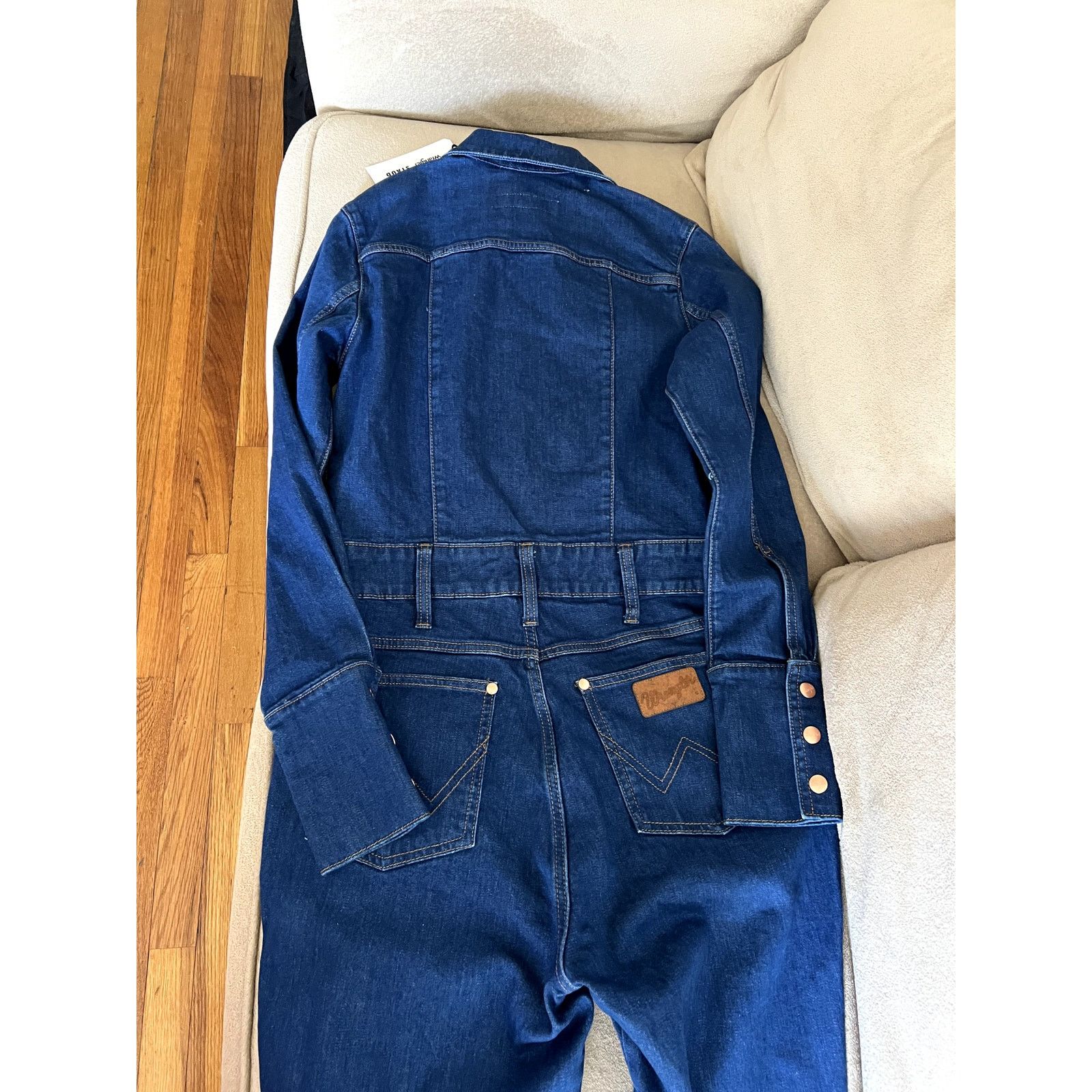 Wrangler Wrangler x Staud The Body Beautiful Denim Jumpsuit Size 28" / US 6 / IT 42 - 8 Thumbnail