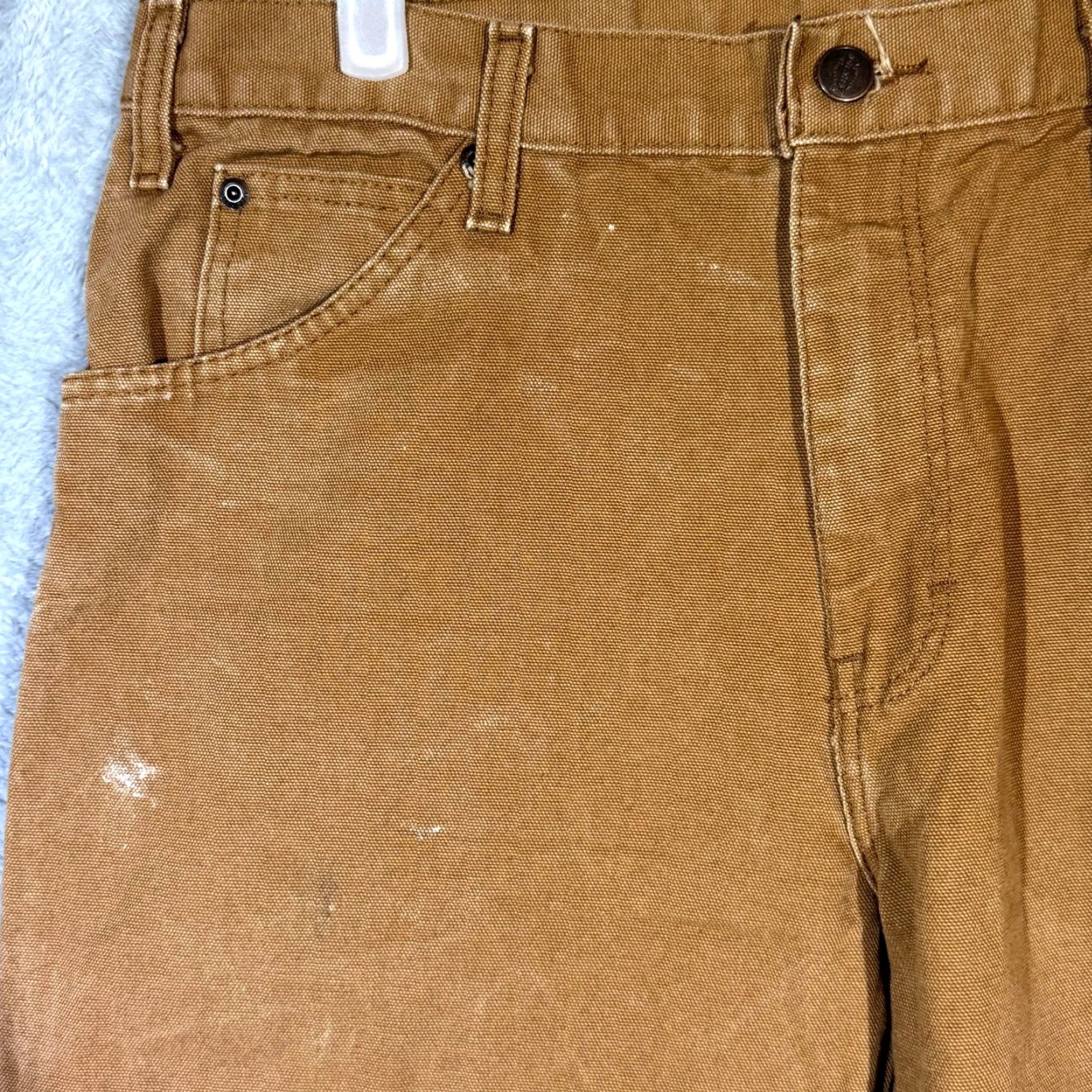 Dickies Dickies Carpenter Jeans 34 x 30 Brown Denim Mid-Rise Straight Leg Mens Jeans Size US 34 / EU 50 - 3 Thumbnail