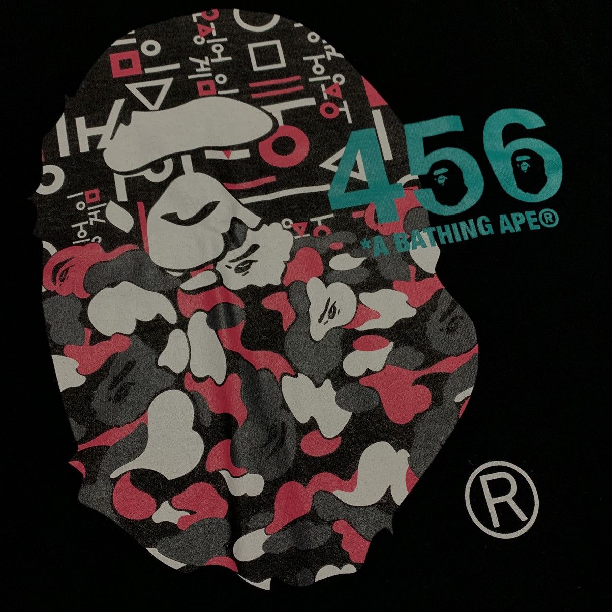 Bape Bape Large Squid Game Black Tee A Bathing Ape Netflix Size US L / EU 52-54 / 3 - 3 Thumbnail