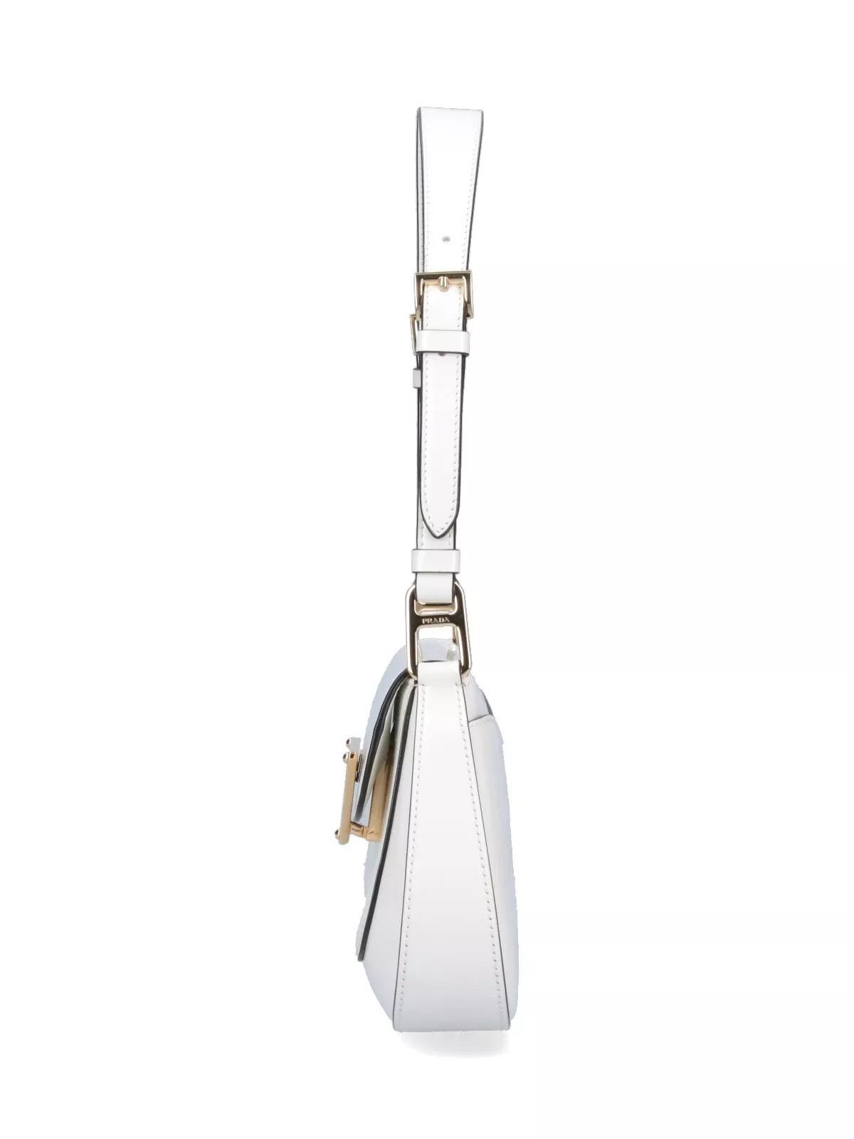 Prada PRADA White Leather Shoulder Bag New And Authentic Size ONE SIZE - 4 Thumbnail