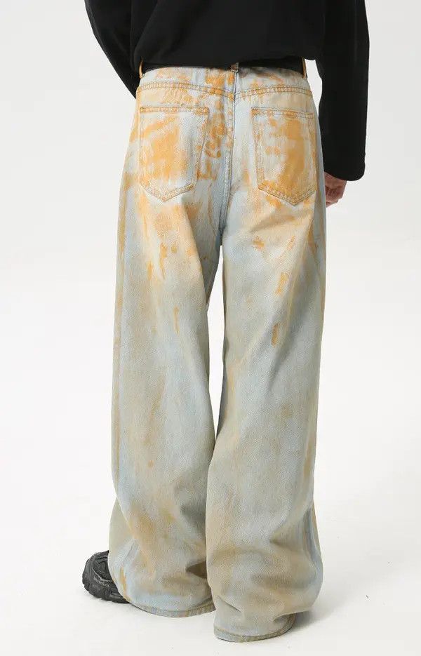 Japanese Brand Kizuki x Airi High street distressed vintage wide-leg jeans Size US 32 / EU 48 - 4 Thumbnail