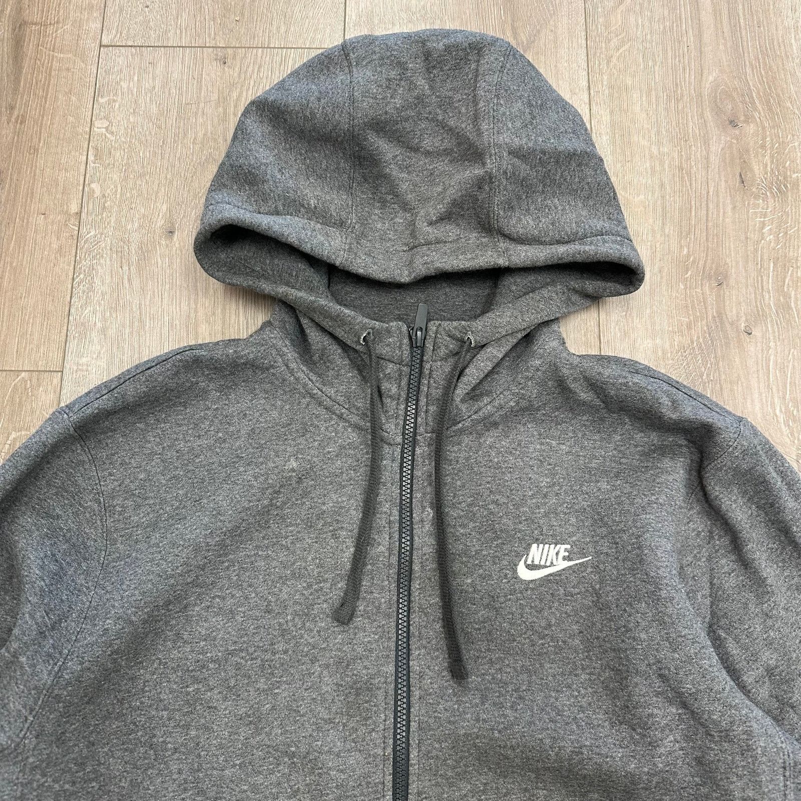 Nike Nike Sportswear Fleece Full-Zip Hoodie Sweater Gray Medium Size US M / EU 48-50 / 2 - 8 Thumbnail