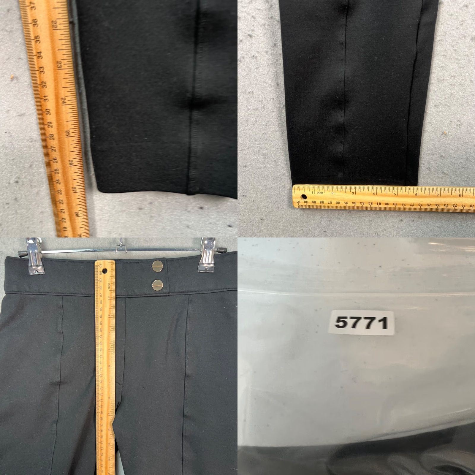 Spanx Spanx Womens Size Small Black Slim-Leg Pants w/ Button Detail Slim Ankle Pants Women XS? Size 28" / US 6 / IT 42 - 8 Thumbnail