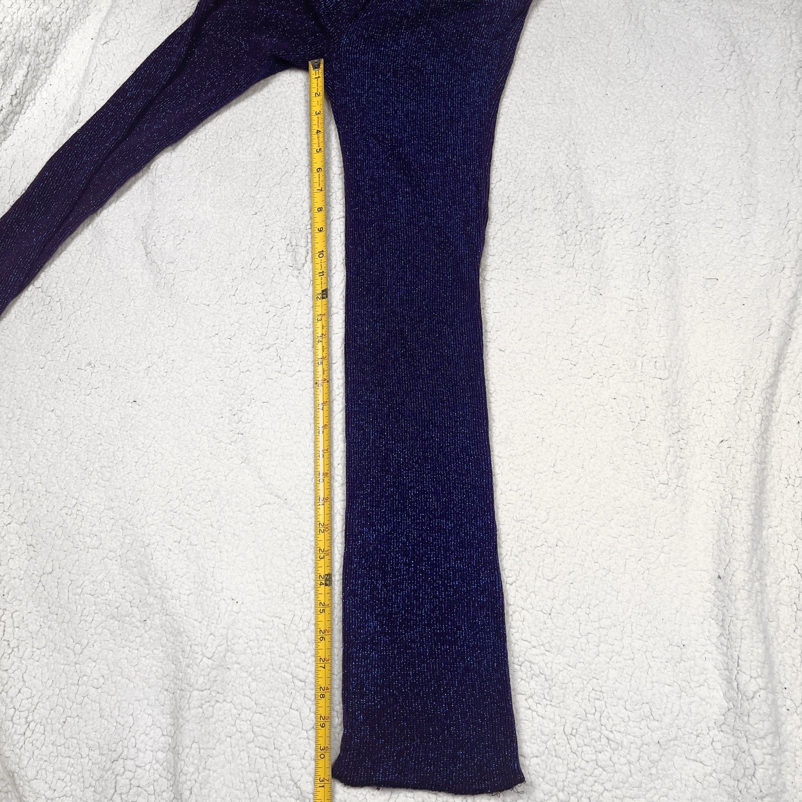 Vintage 90s Lip Service Sparkly Blue Pants Small Womens Goth