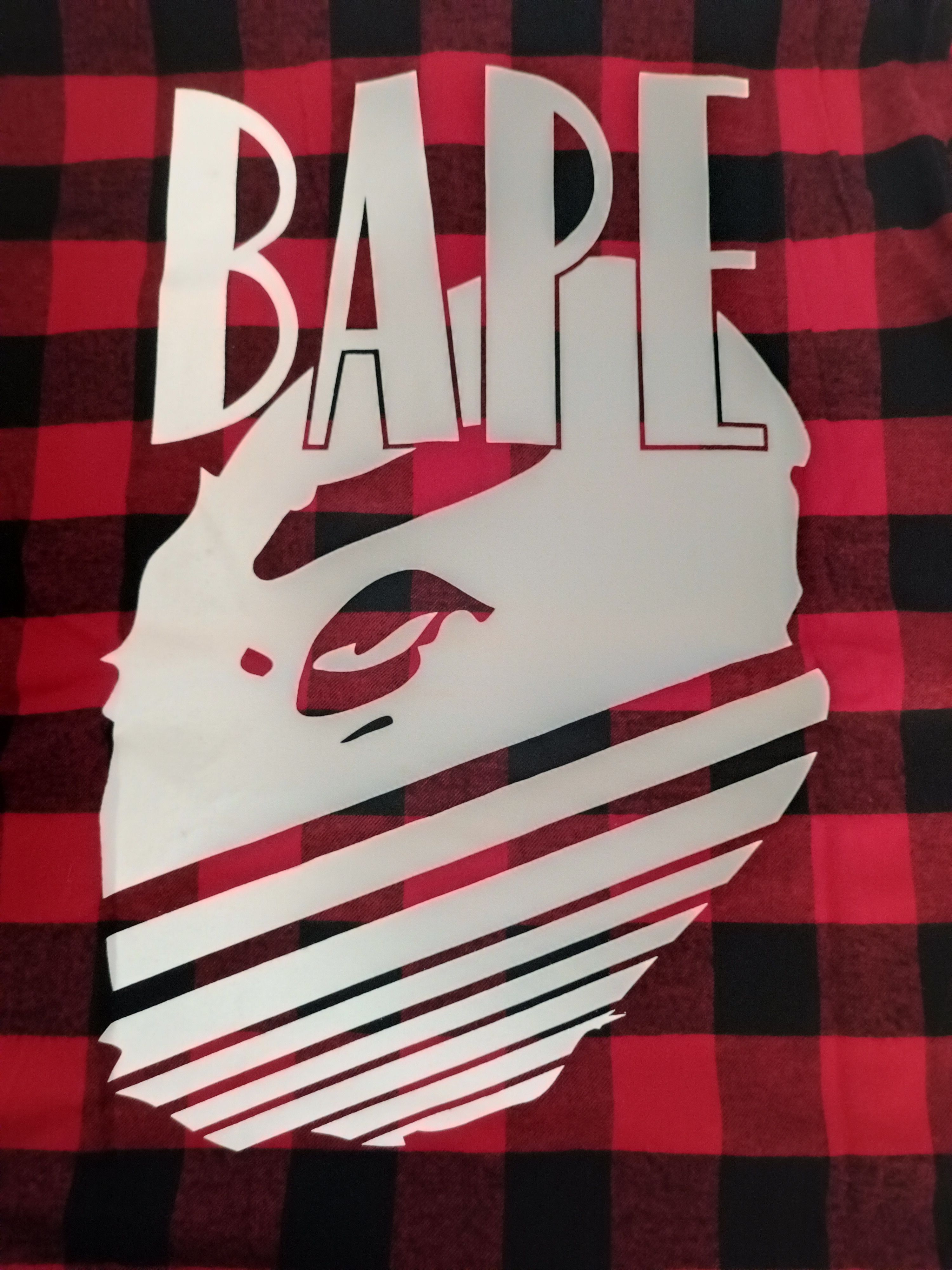 Bape ♦️Bape Block Check Flannel Shirt Size US L / EU 52-54 / 3 - 5 Thumbnail