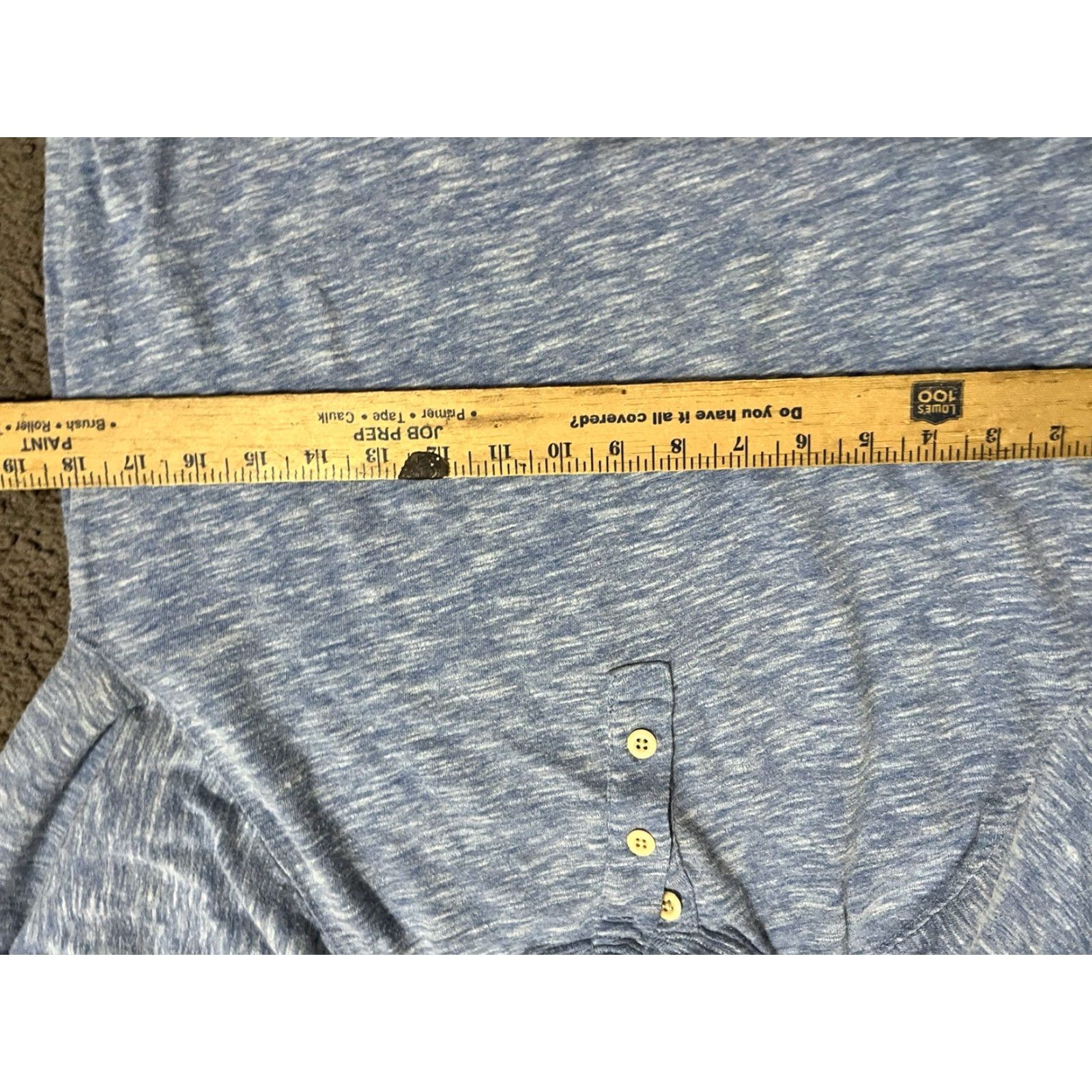Gap Gap Long Sleeve Henley Shirt Adult Small Blue Casual Preppy Mens Size US S / EU 44-46 / 1 - 4 Thumbnail
