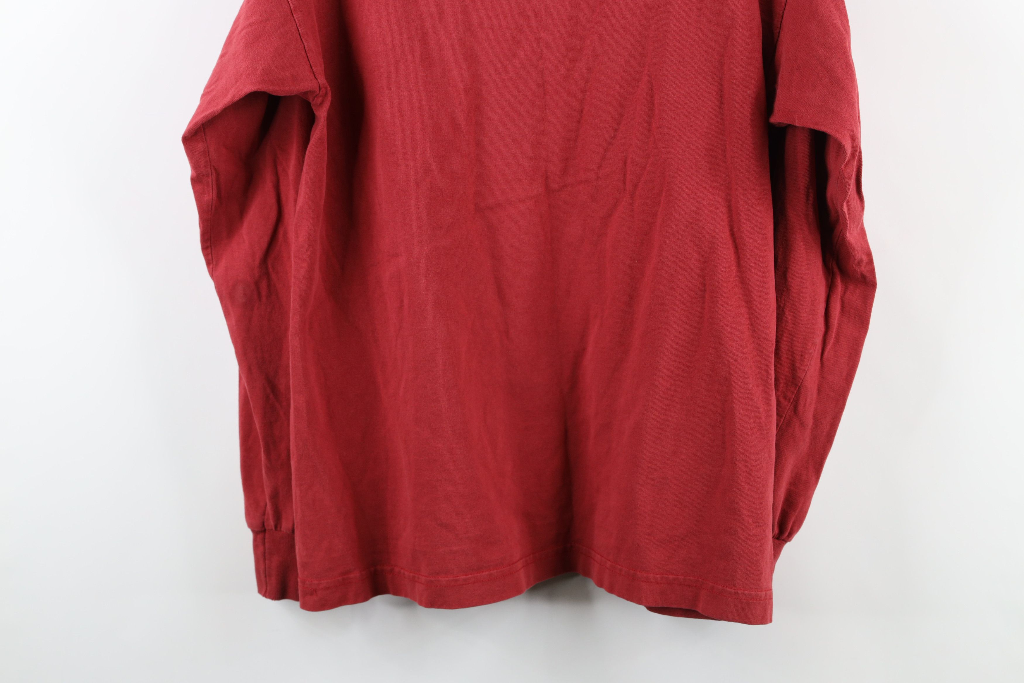 Vintage Vintage 90 Streetwear Chinese Dragon Long Sleeve T-Shirt Red Size US S / EU 44-46 / 1 - 12 Thumbnail