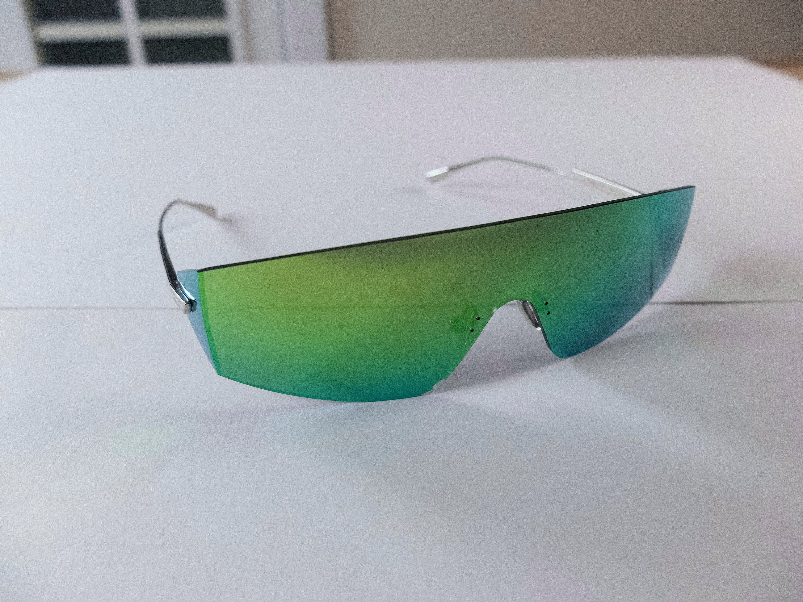 Bottega Veneta BOTTEGA VENETA green Shield mirrored sunglasses BV1199S Size ONE SIZE - 2 Thumbnail