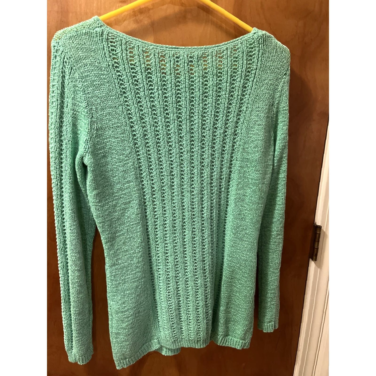 Rachel Zoe Rachel Zoe Ladies Green Long Sleeve Sweater Size Small Cotton Blend Casual Knit Womens Size S / US 4 / IT 40 - 4 Thumbnail