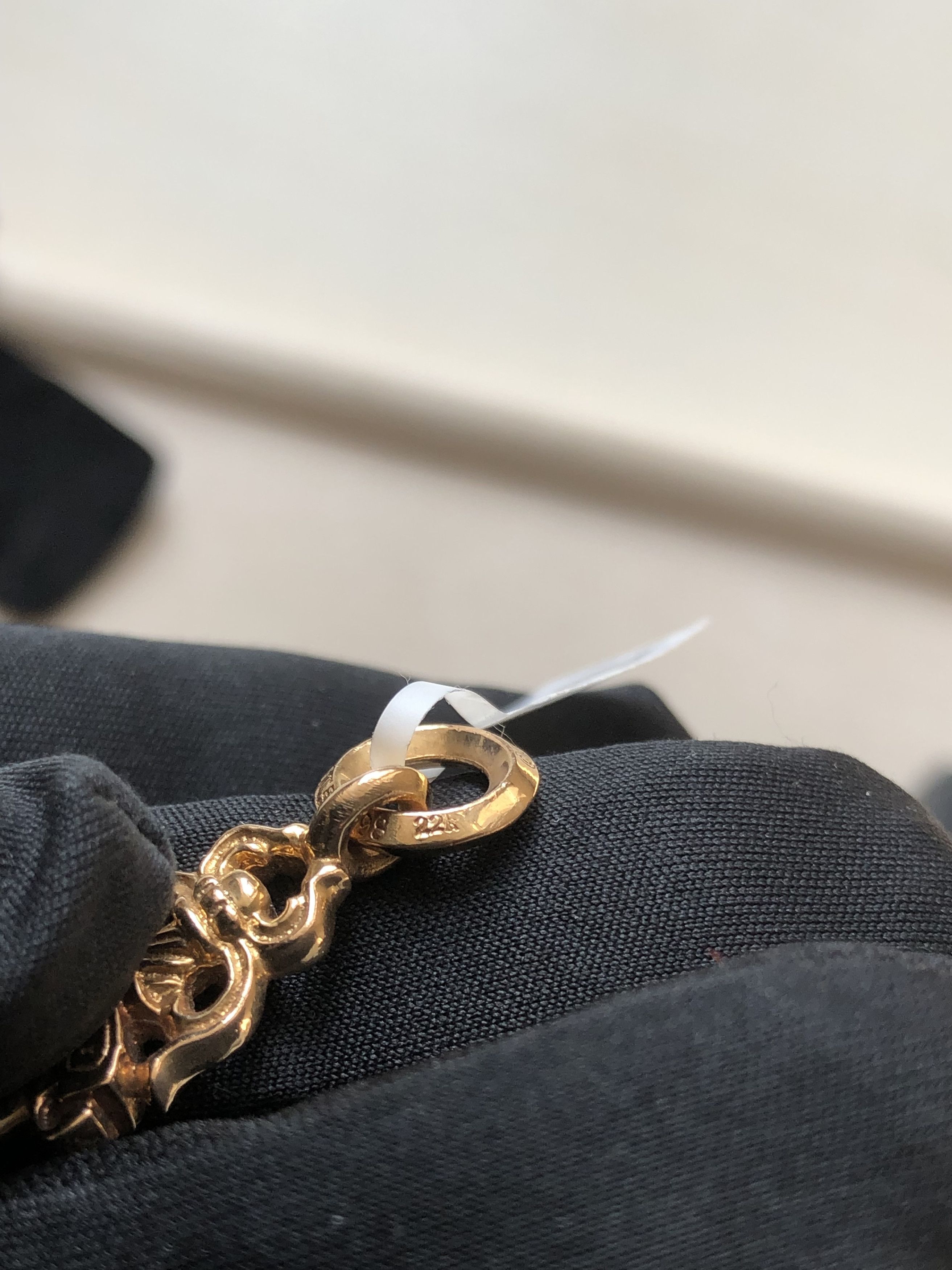 Chrome Hearts Chrome Hearts 22K Gold Diamonds Dagger Pendant Size ONE SIZE - 9 Thumbnail
