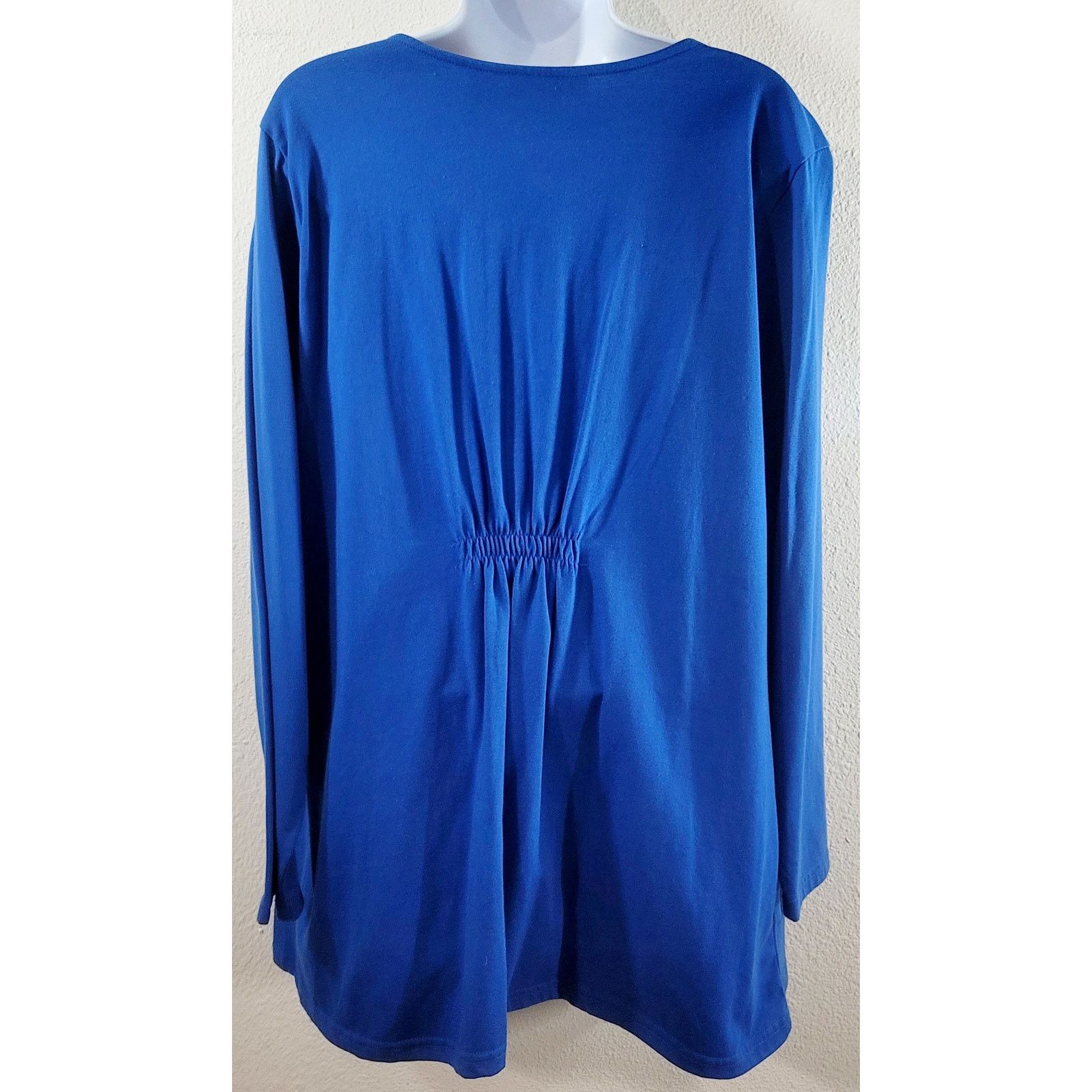 Other Woman Within Blue Material Florets Bodice Top1X Plus NWOTS Size XL / US 12-14 / IT 48-50 - 3 Thumbnail