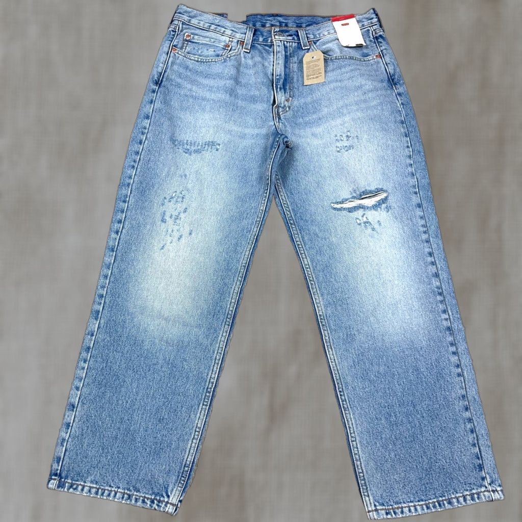Levi's VINTAGE Levi's 550 Jeans Men 34x29 Relaxed Fit Distressed Blue 100% Cotton Levi's Jeans Men Regular Size 34 Size US 34 / EU 50 - 1 Thumbnail